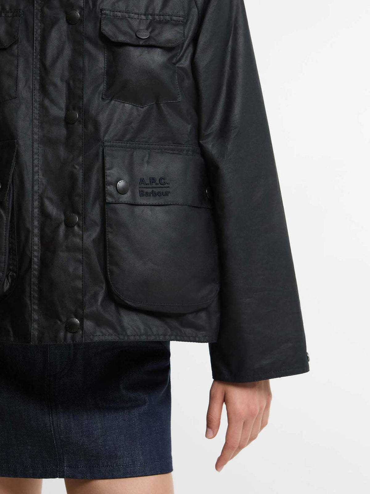 Barbour Giacca cerata Spey Barbour x A.P.C. Blu