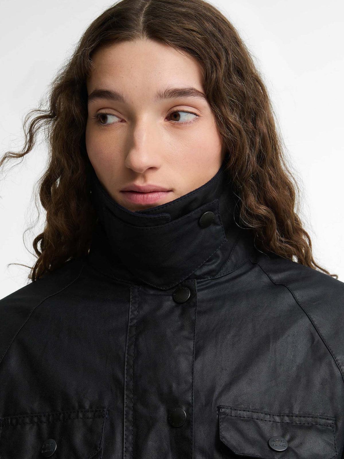 Barbour Giacca cerata Spey Barbour x A.P.C. Blu