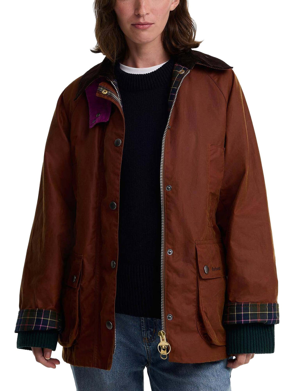 Barbour Giacca cerata Beaufort da donna Paul Smith Loves Barbour Marrone