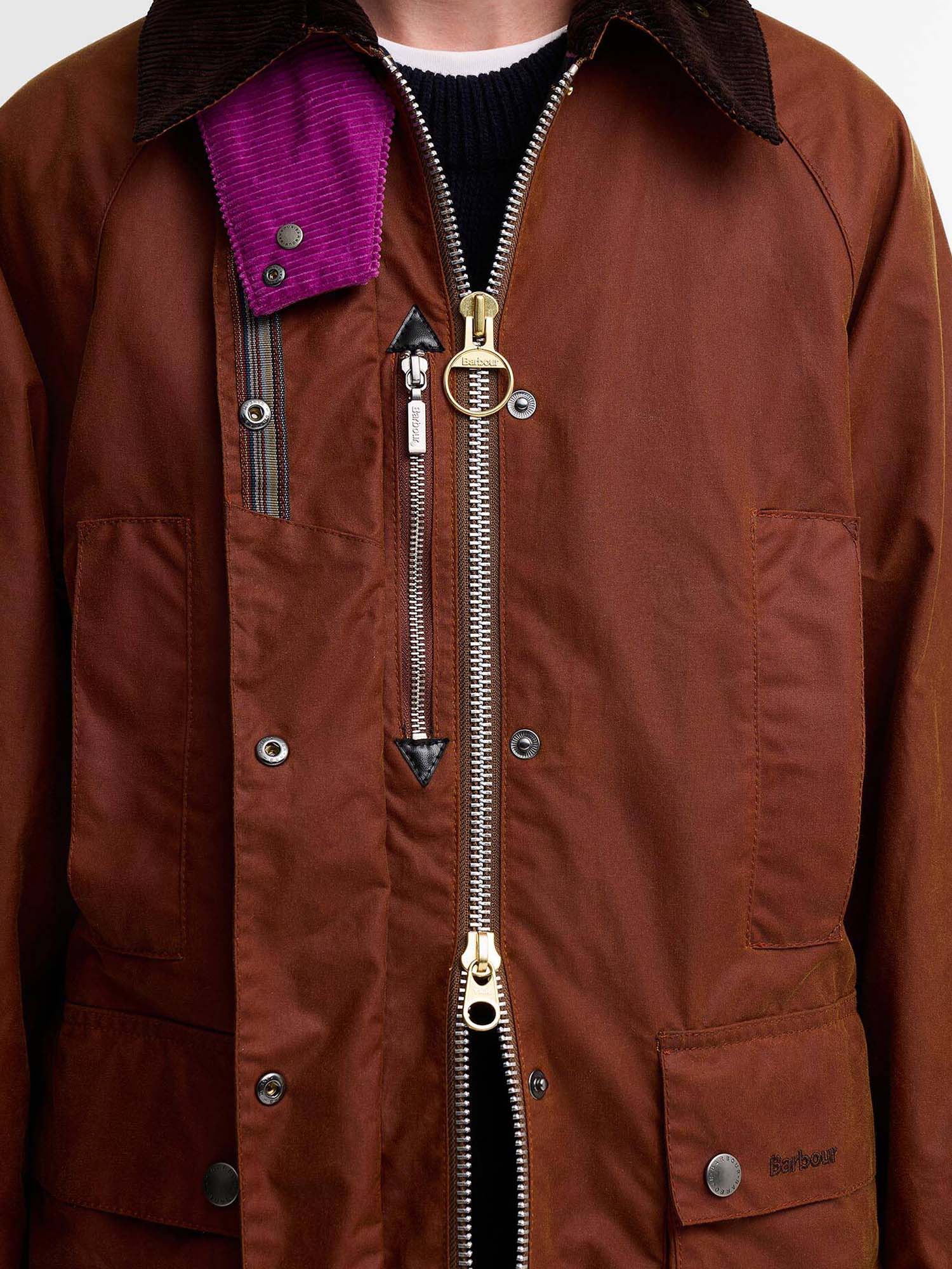Barbour Giacca cerata Beaufort da donna Paul Smith Loves Barbour Marrone