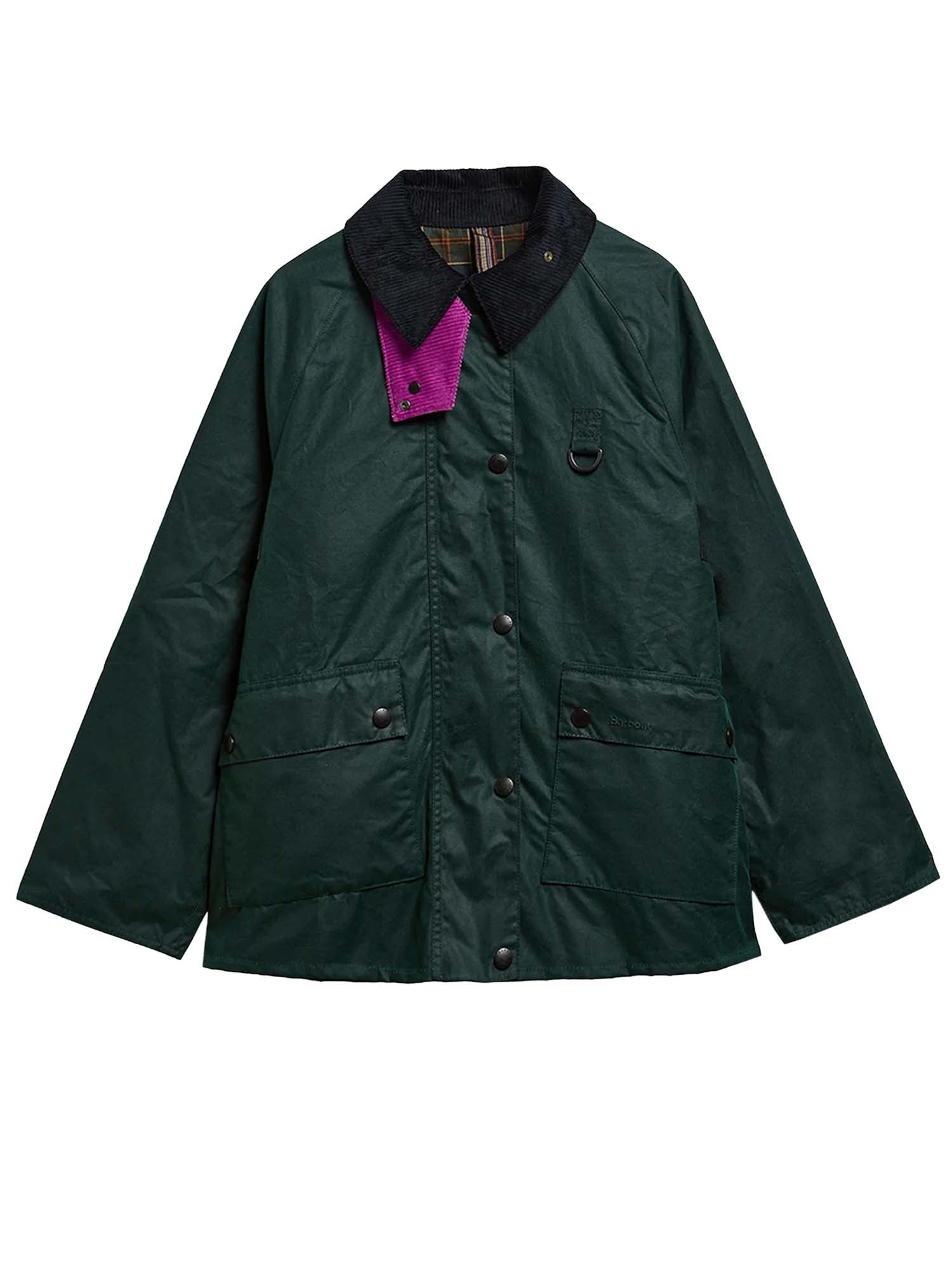 Barbour Giacca cerata lunga Spey da donna Paul Smith Loves Barbour Verde