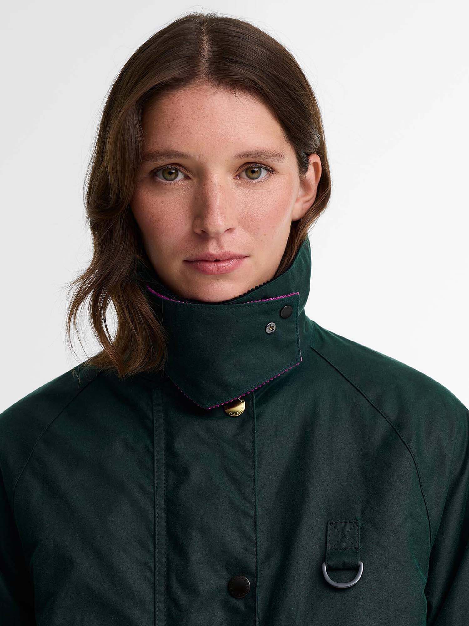 Barbour Giacca cerata lunga Spey da donna Paul Smith Loves Barbour Verde