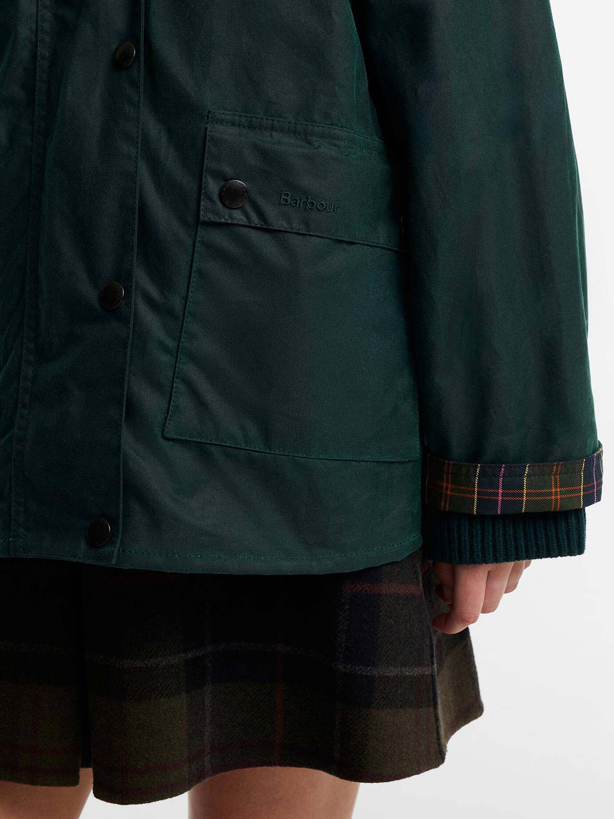 Barbour Giacca cerata lunga Spey da donna Paul Smith Loves Barbour Verde