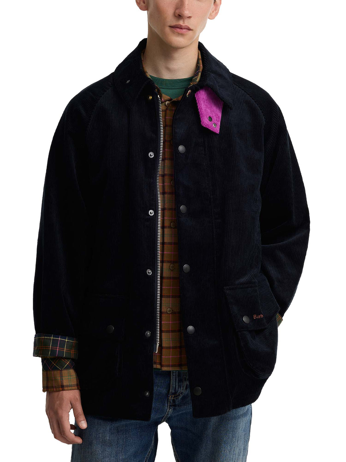 Barbour Giacca casual Beaufort a coste Paul Smith Loves Barbour Blu