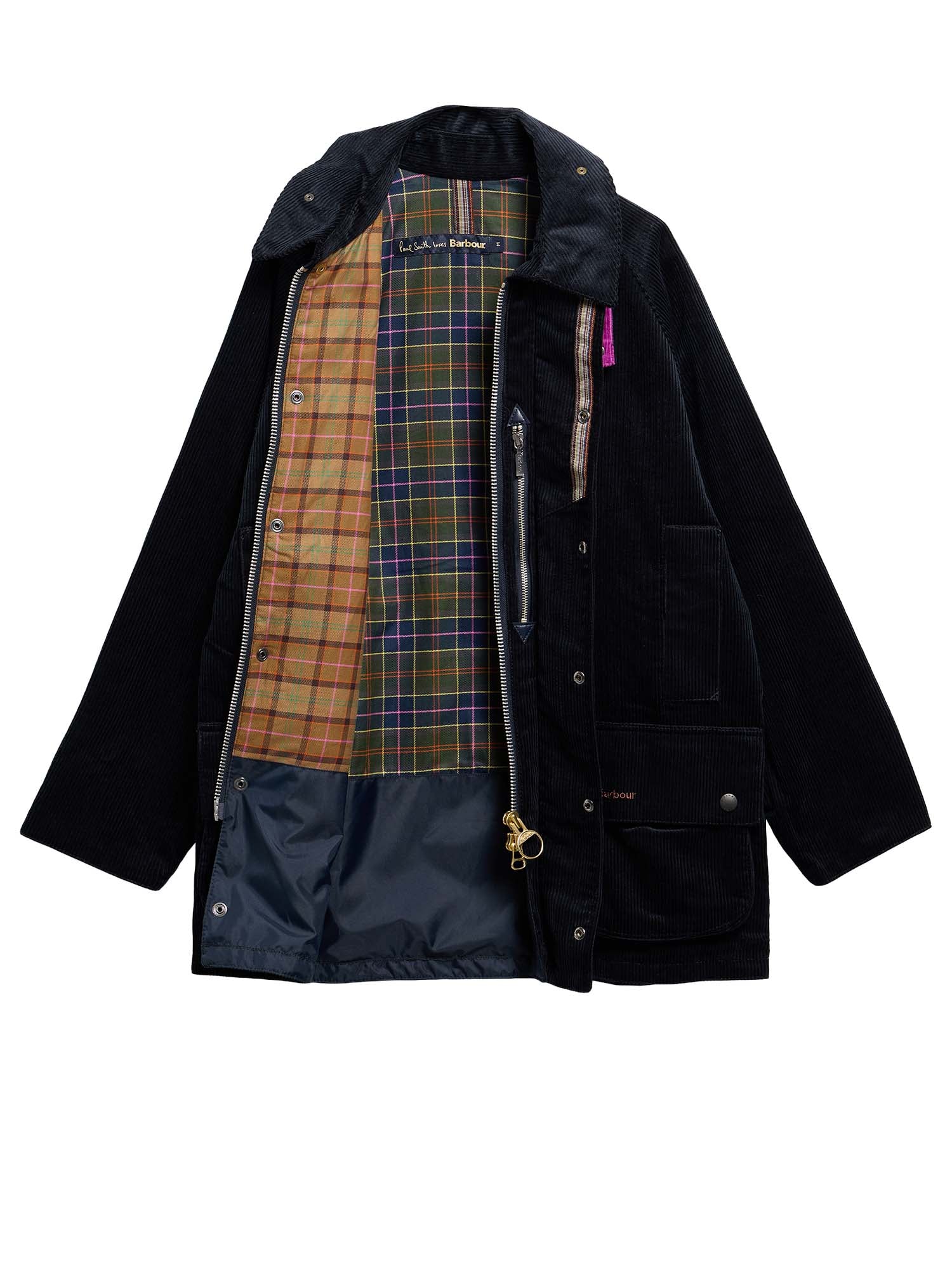 Barbour Giacca casual Beaufort a coste Paul Smith Loves Barbour Blu
