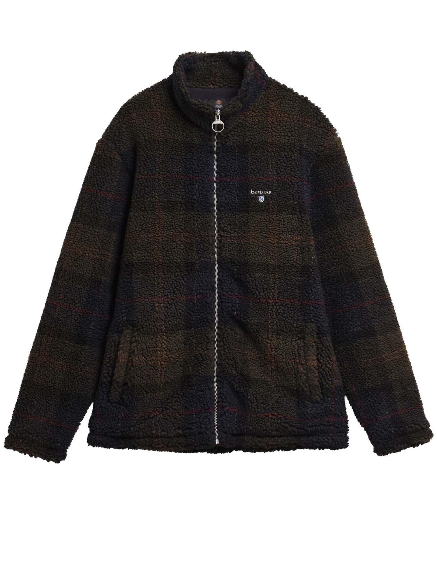 Barbour Pile sherpa con motivo tartan Multicolore
