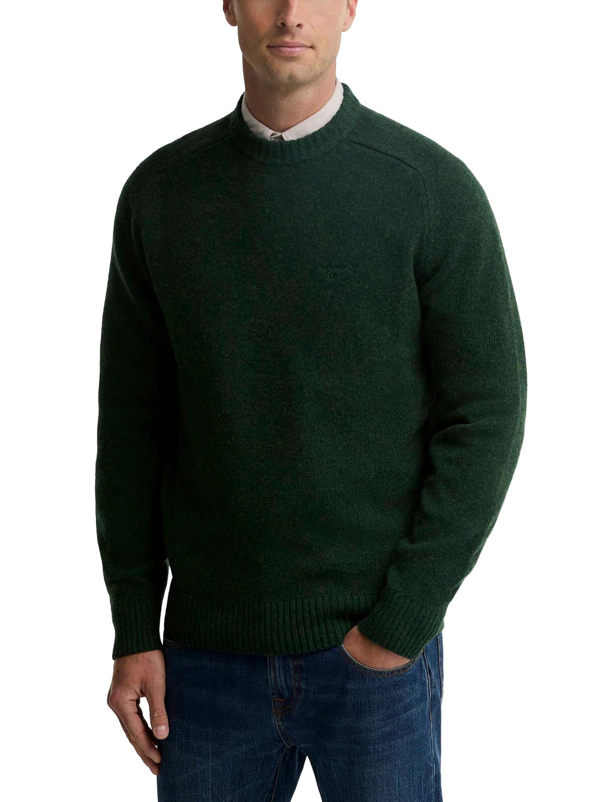 Barbour Maglione girocollo Newtown Verde