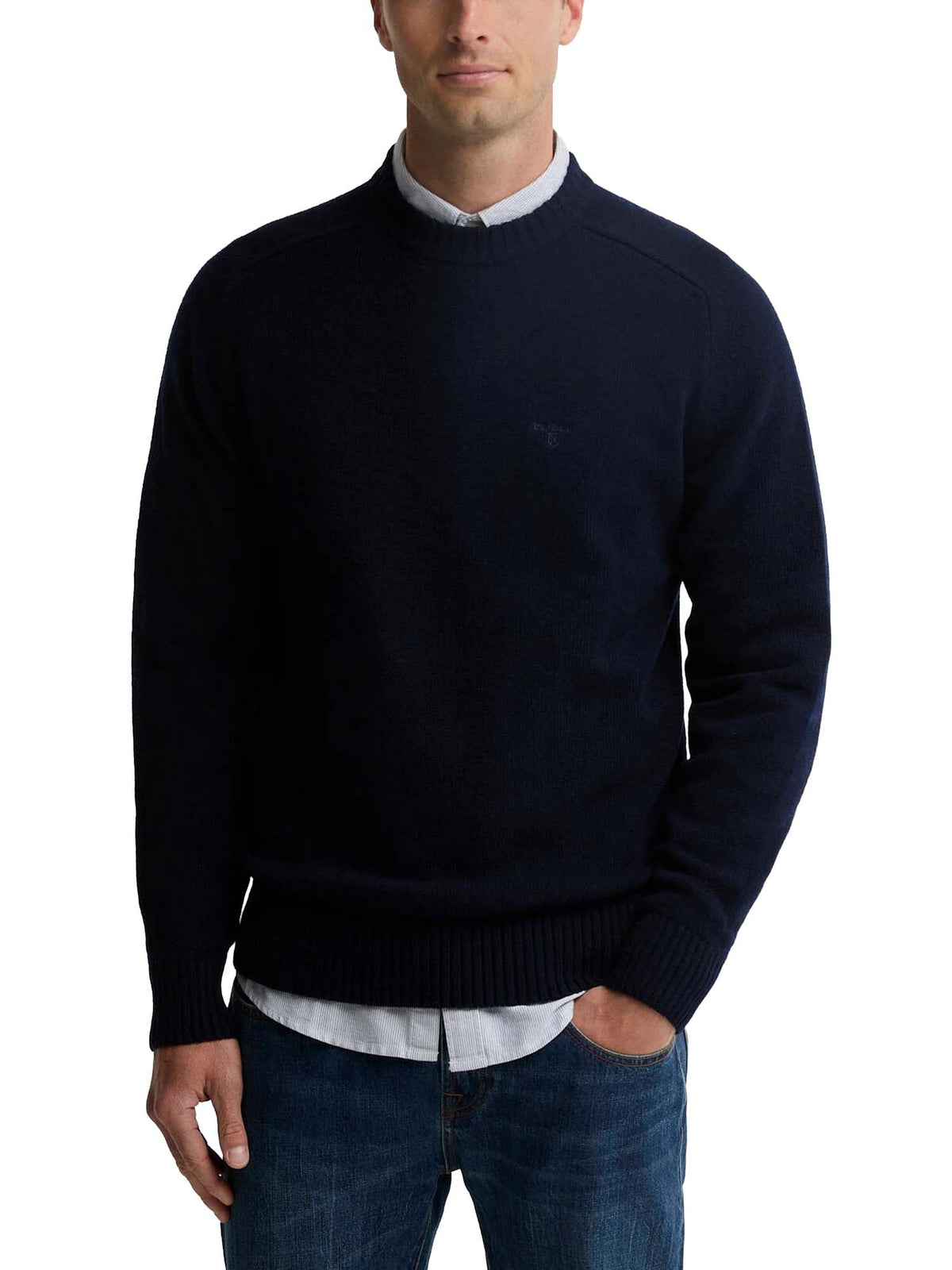Barbour Maglione girocollo Newtown Blu