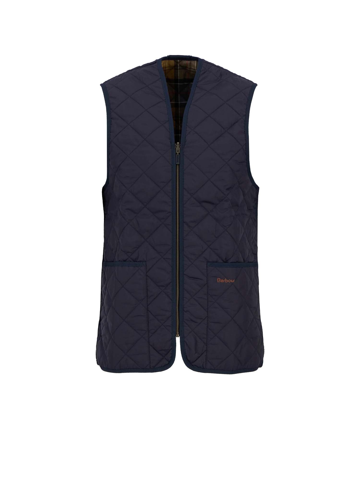 Gilet trapuntato/fodera con zip