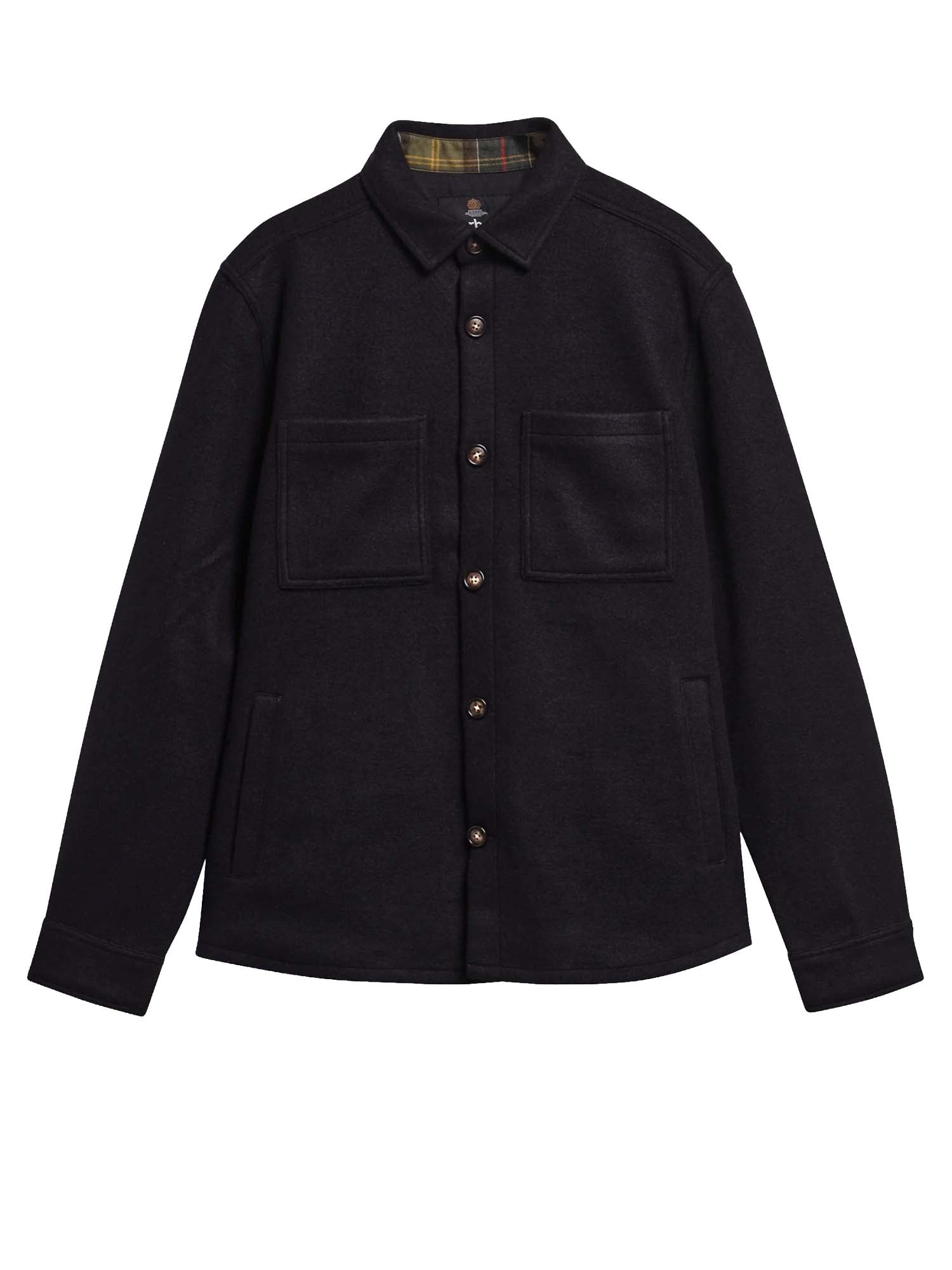 Overshirt misto lana Marltown leggermente aderente