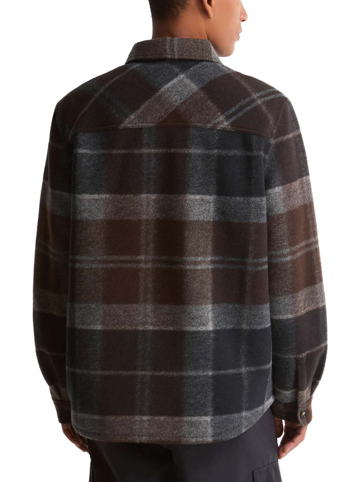 Barbour Overshirt Woodlane spazzolata con motivo a quadri Multicolore