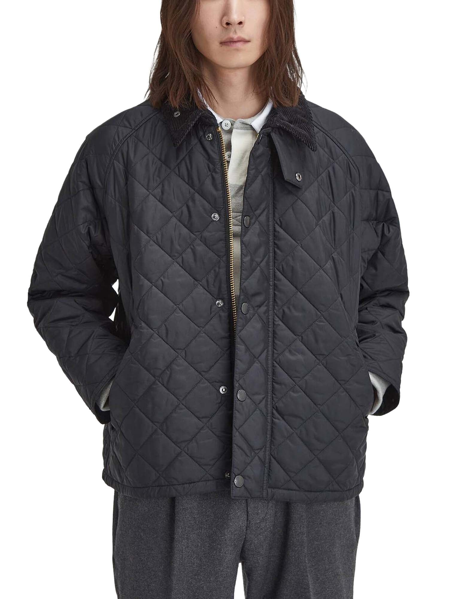 Barbour Giacca trapuntata Transport oversize Nero