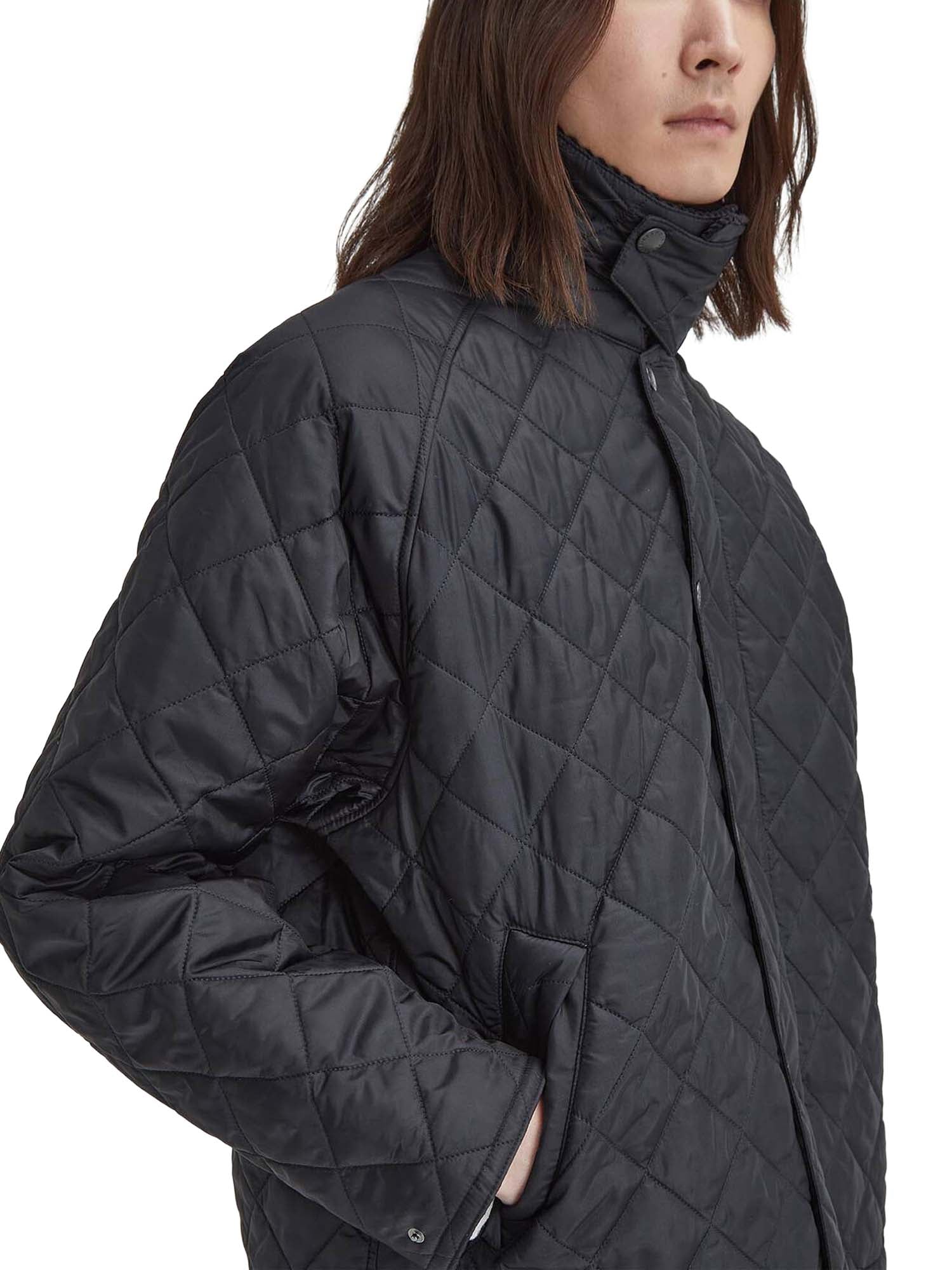 Barbour Giacca trapuntata Transport oversize Nero
