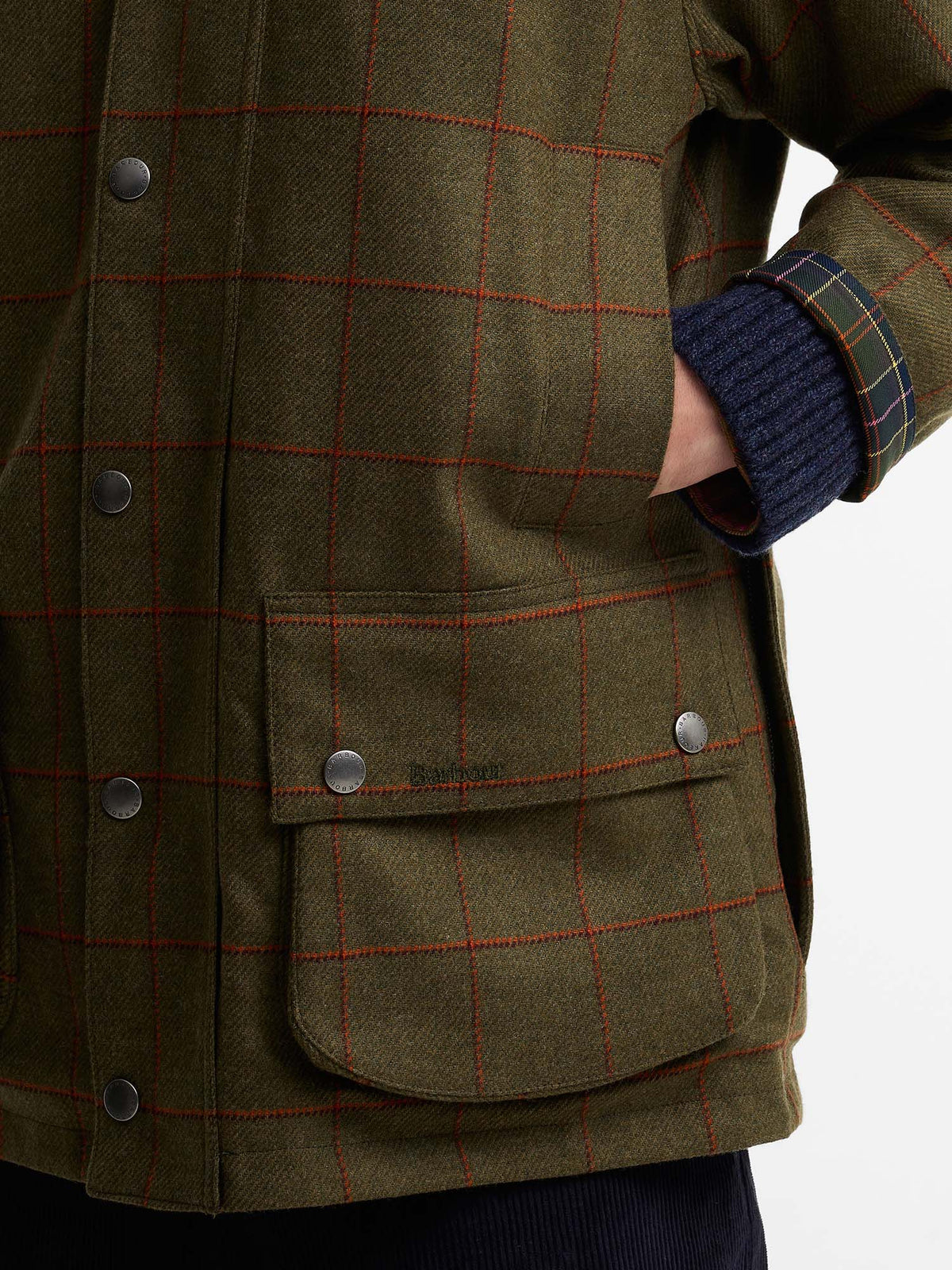 Barbour Giacca in lana Beaufort Paul Smith Loves Barbour Verde