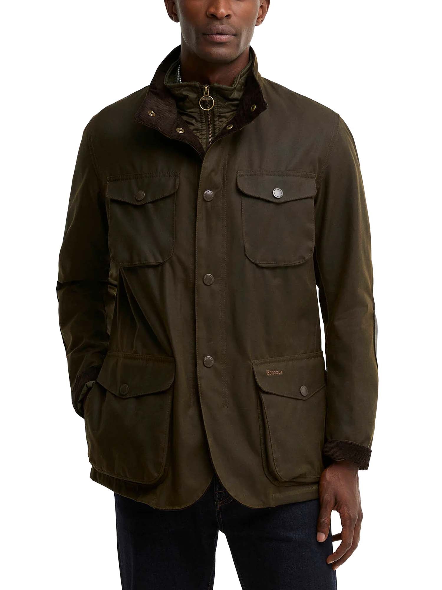 Barbour Giacca in cotone cerato Ogston Verde