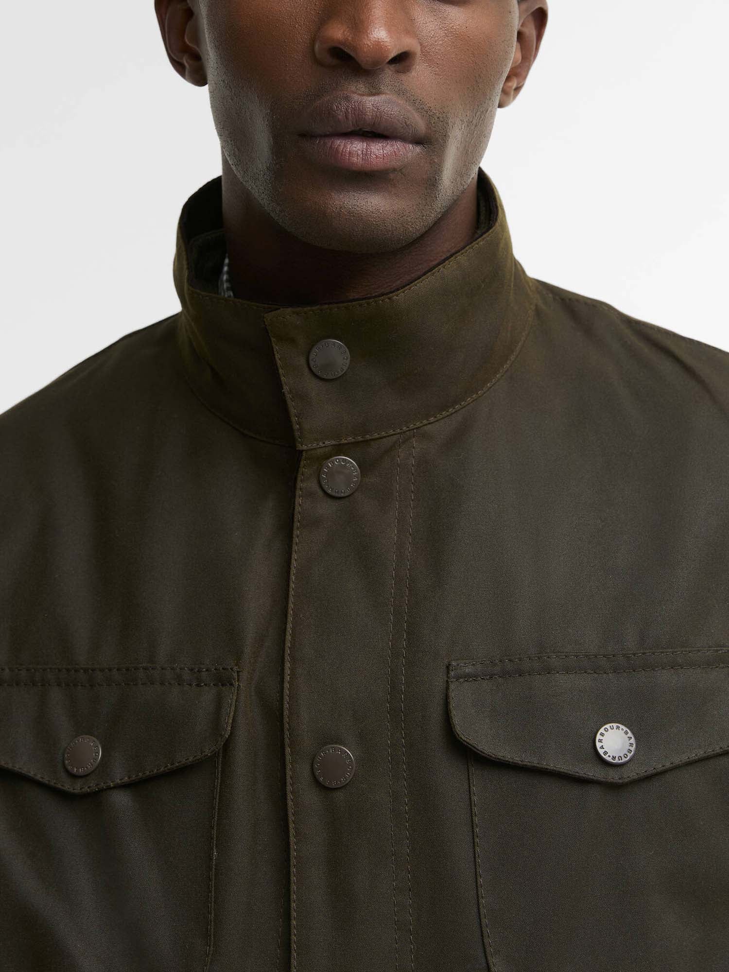Barbour Giacca in cotone cerato Ogston Verde