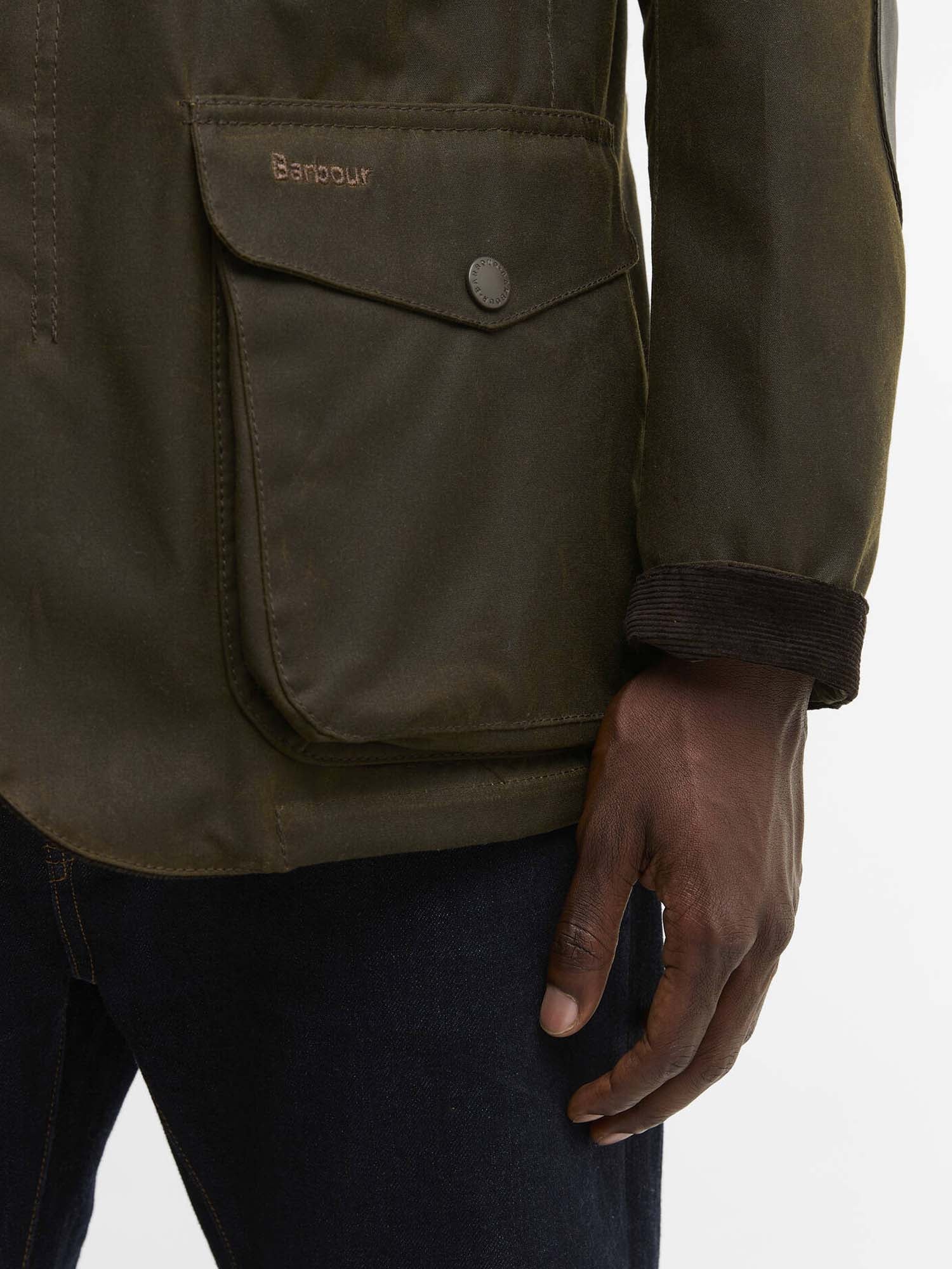 Barbour Giacca in cotone cerato Ogston Verde