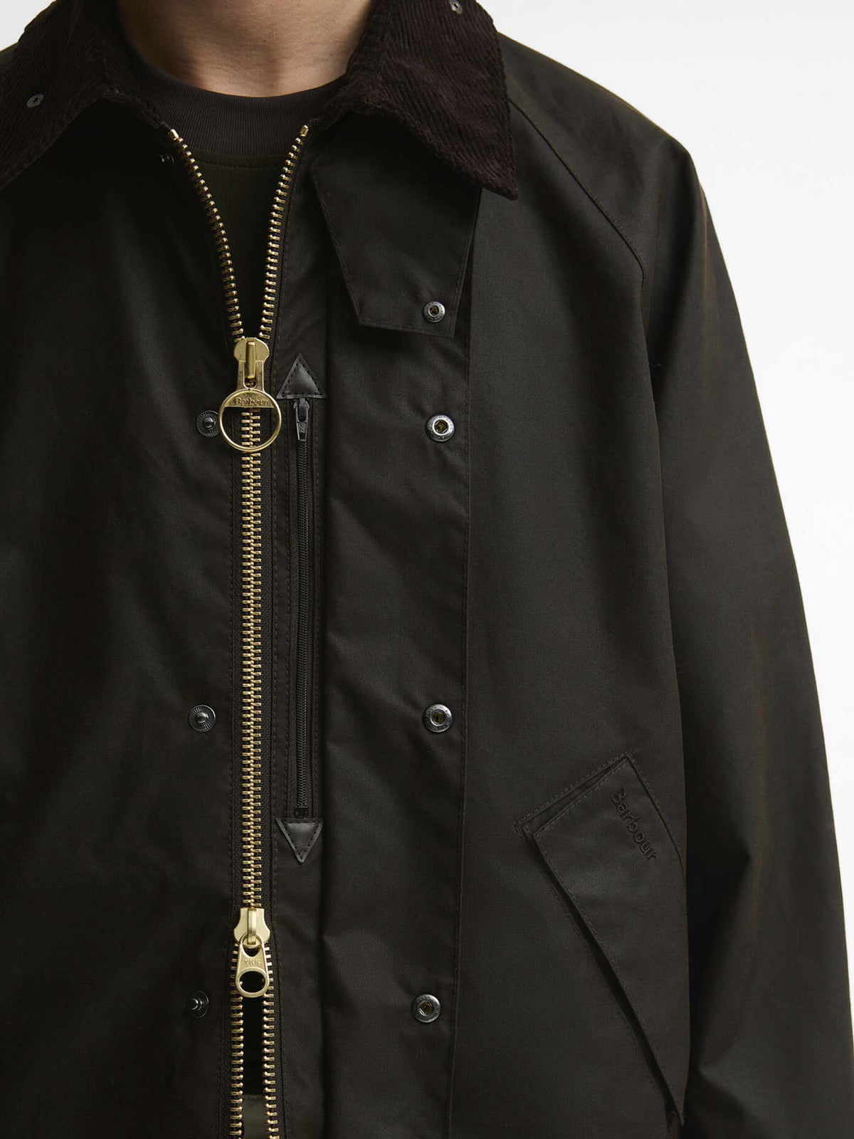 Barbour Giacca cerata OS Transport Marrone