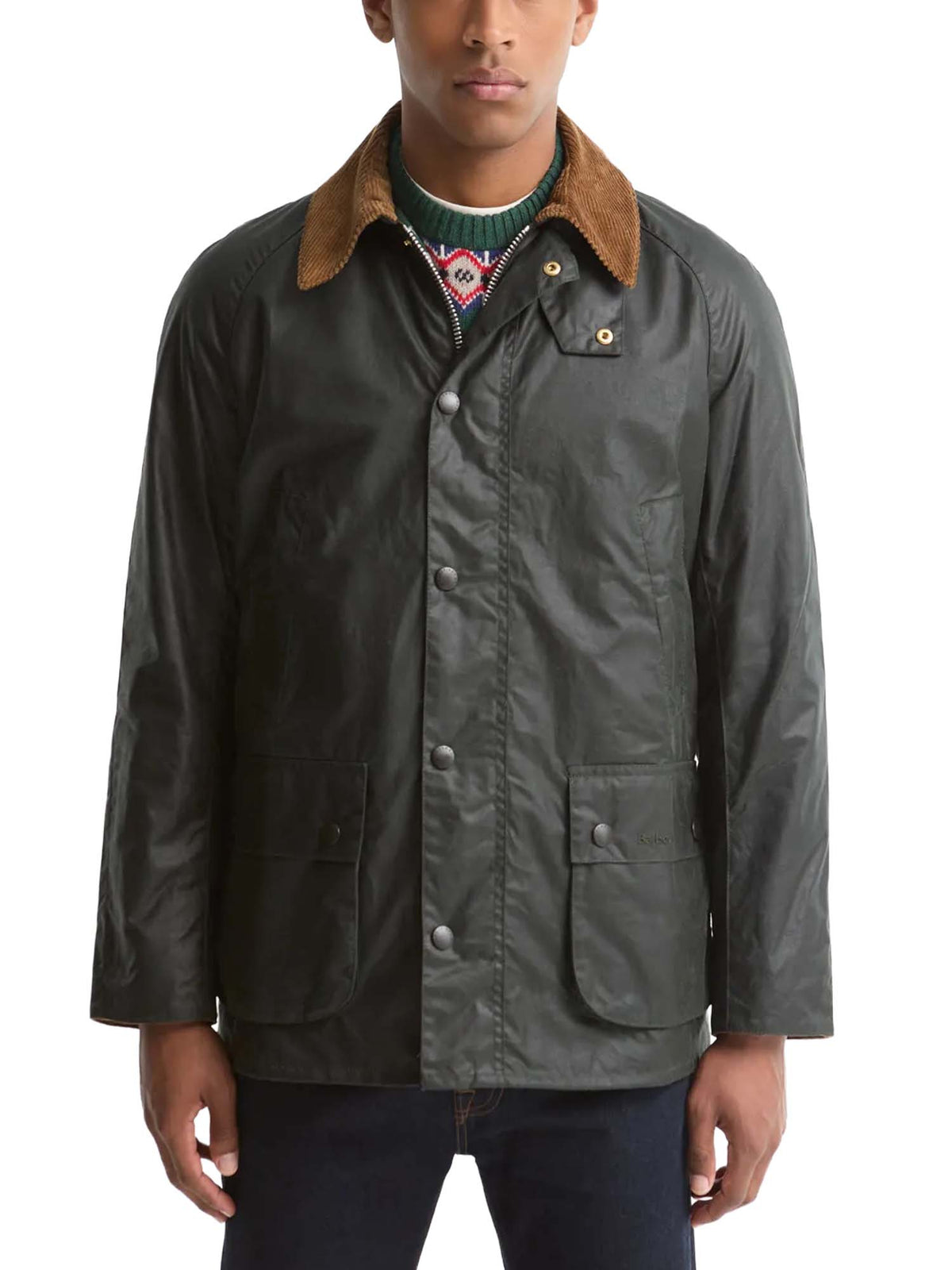 Barbour Giacca cerata Ashby Festive Verde