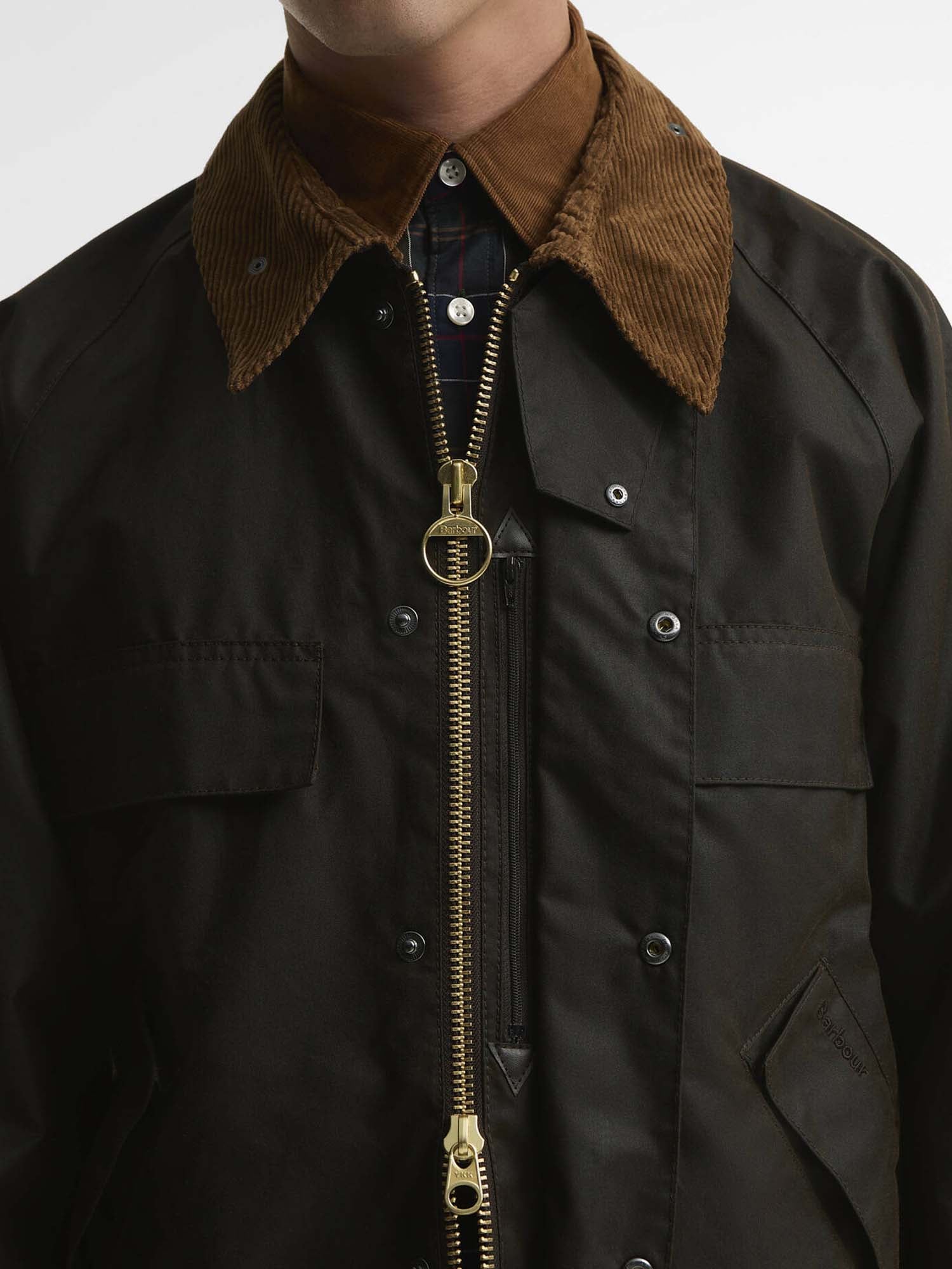 Barbour Giacca cerata Transport a quattro tasche Marrone