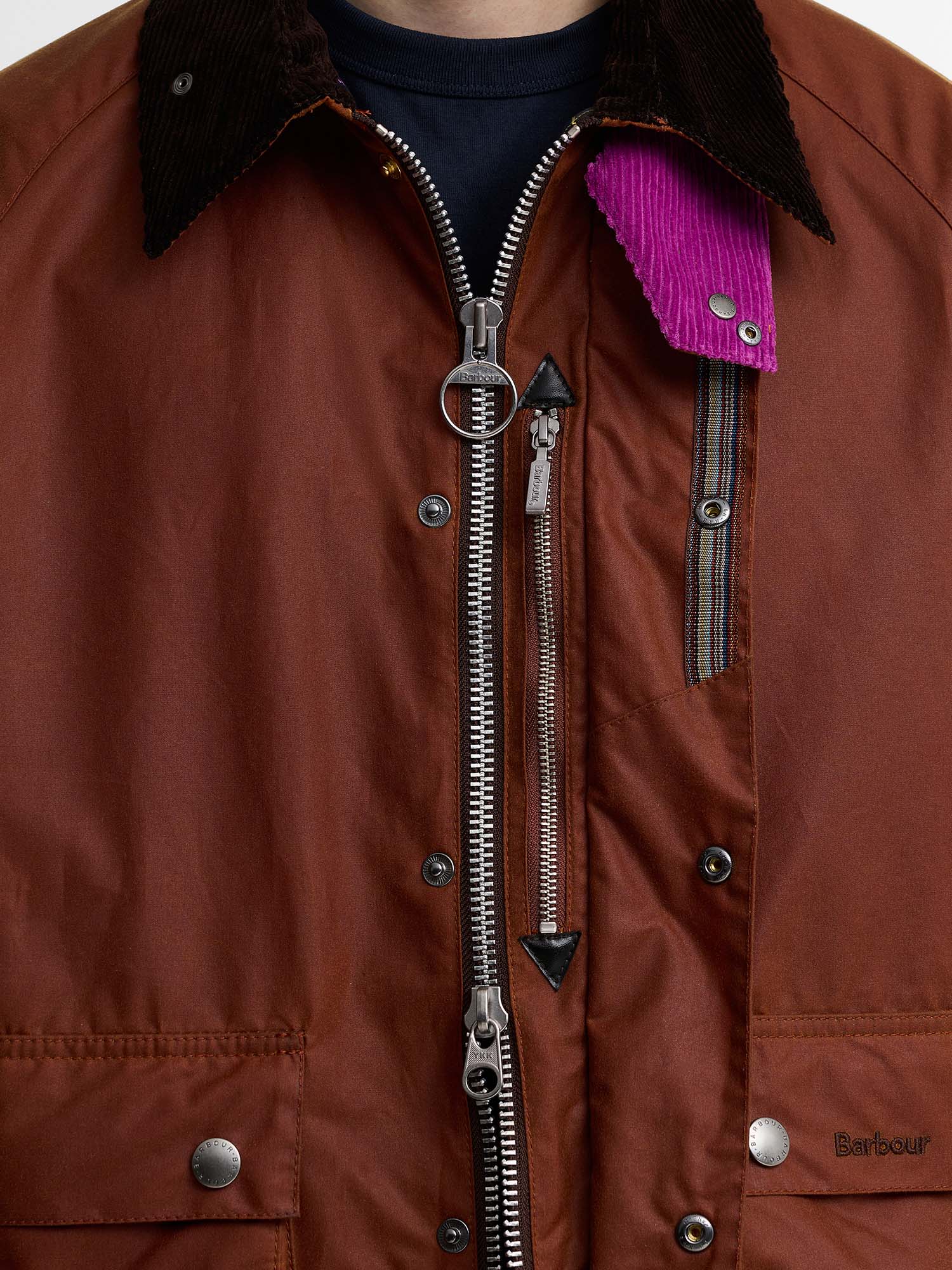 Barbour Giacca cerata Key Transport Paul Smith Loves Barbour Marrone