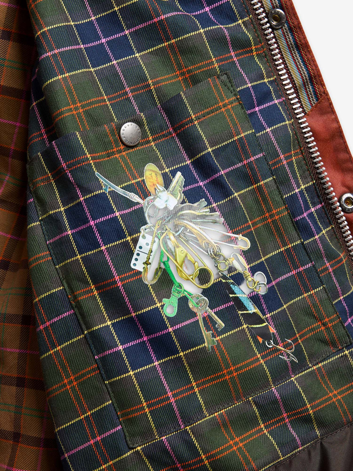 Barbour Giacca cerata Key Transport Paul Smith Loves Barbour Marrone