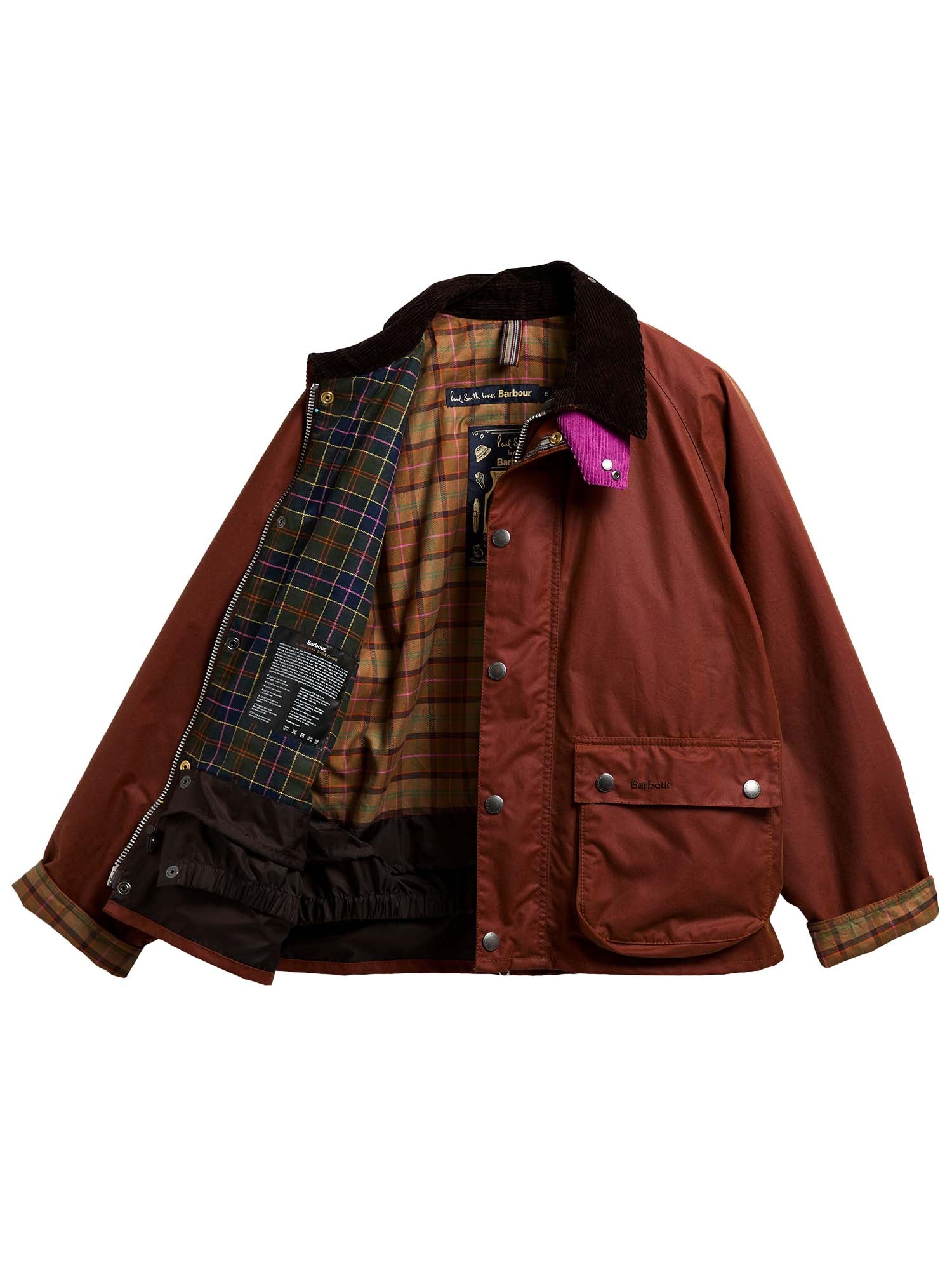 Barbour Giacca cerata Key Transport Paul Smith Loves Barbour Marrone