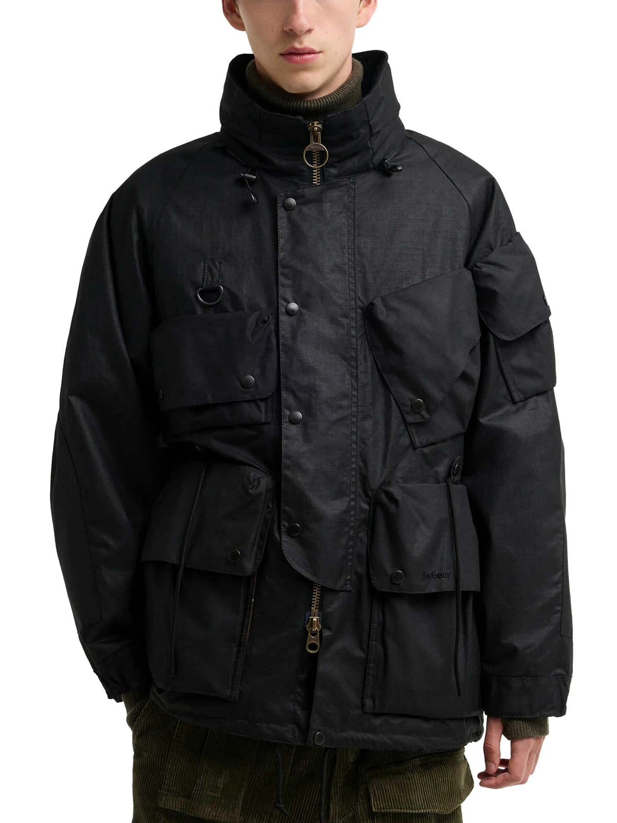 Barbour Giacca cerata in tessuto ripstop Barbour x Norbit Nero