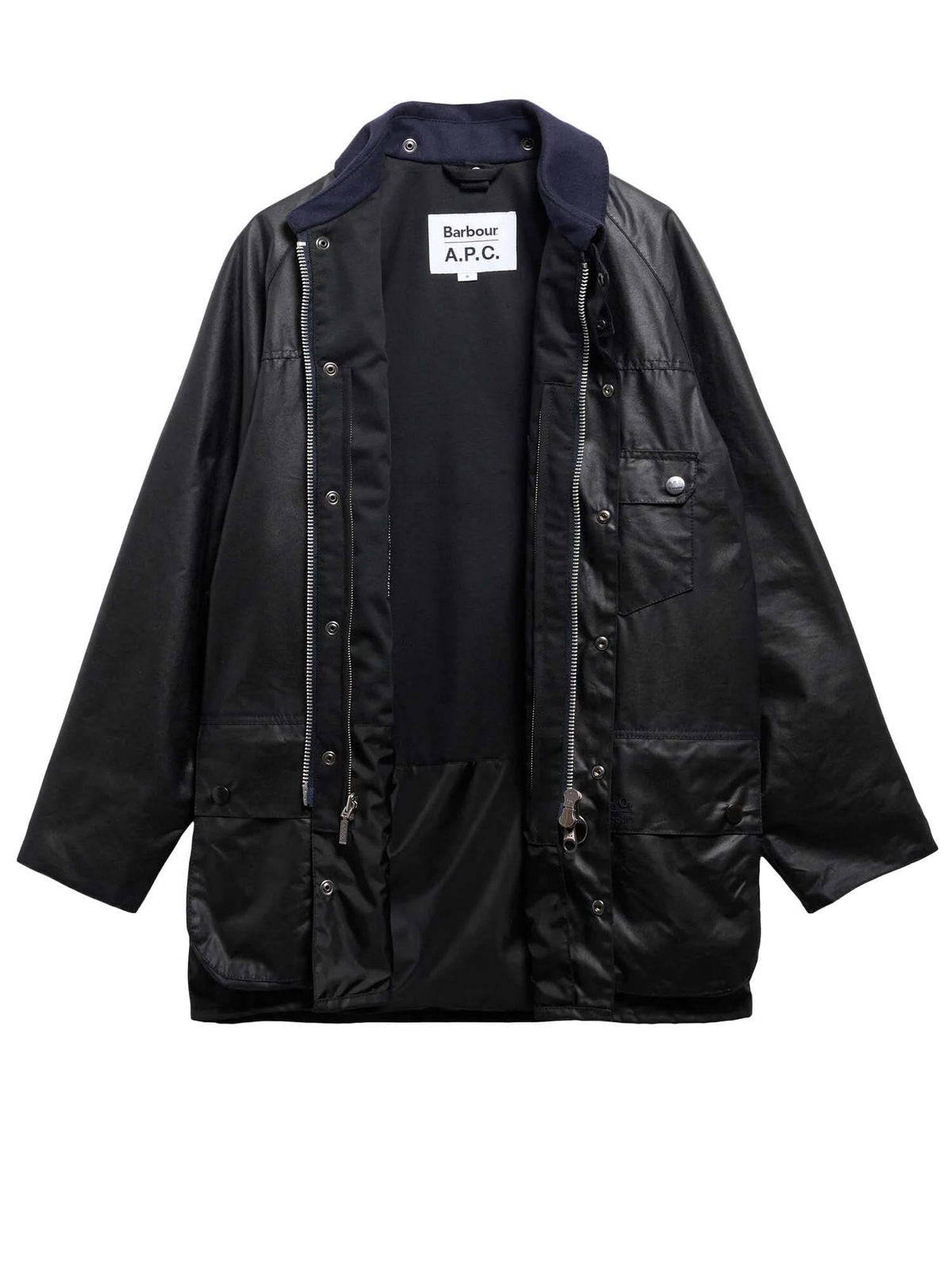Barbour Giacca cerata Beaufort Barbour x A.P.C. Blu