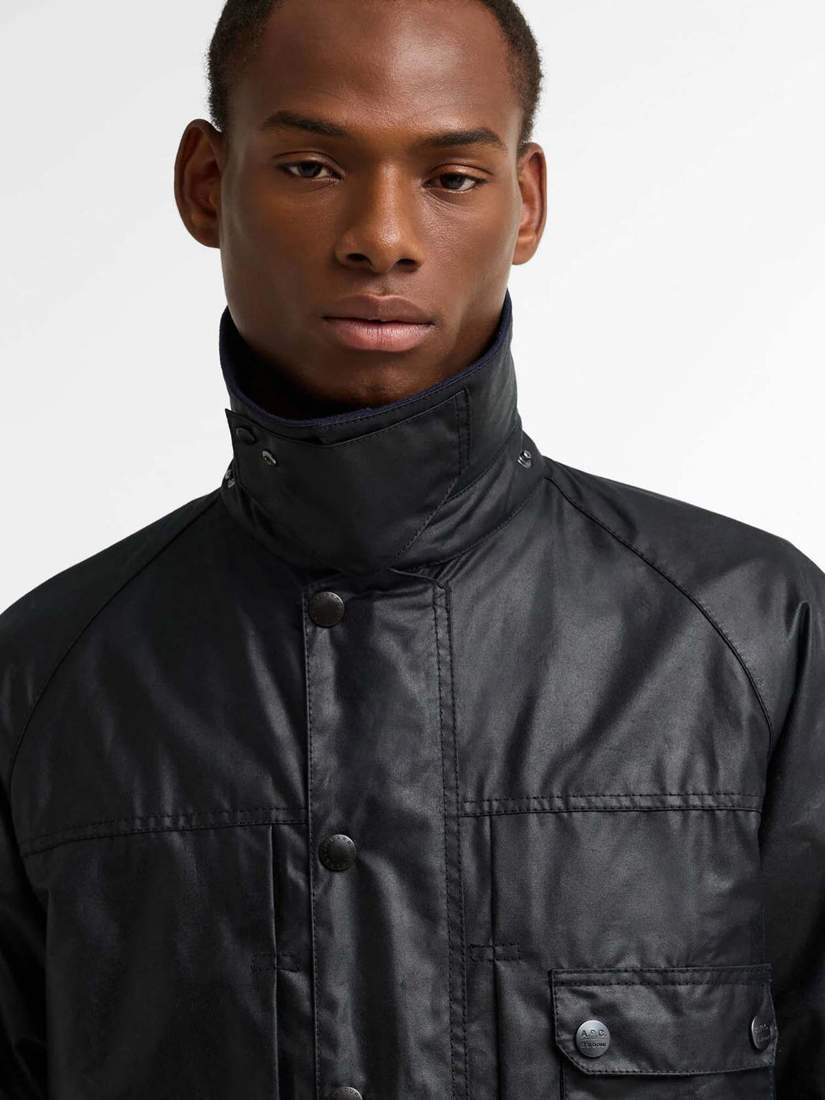 Barbour Giacca cerata Beaufort Barbour x A.P.C. Blu