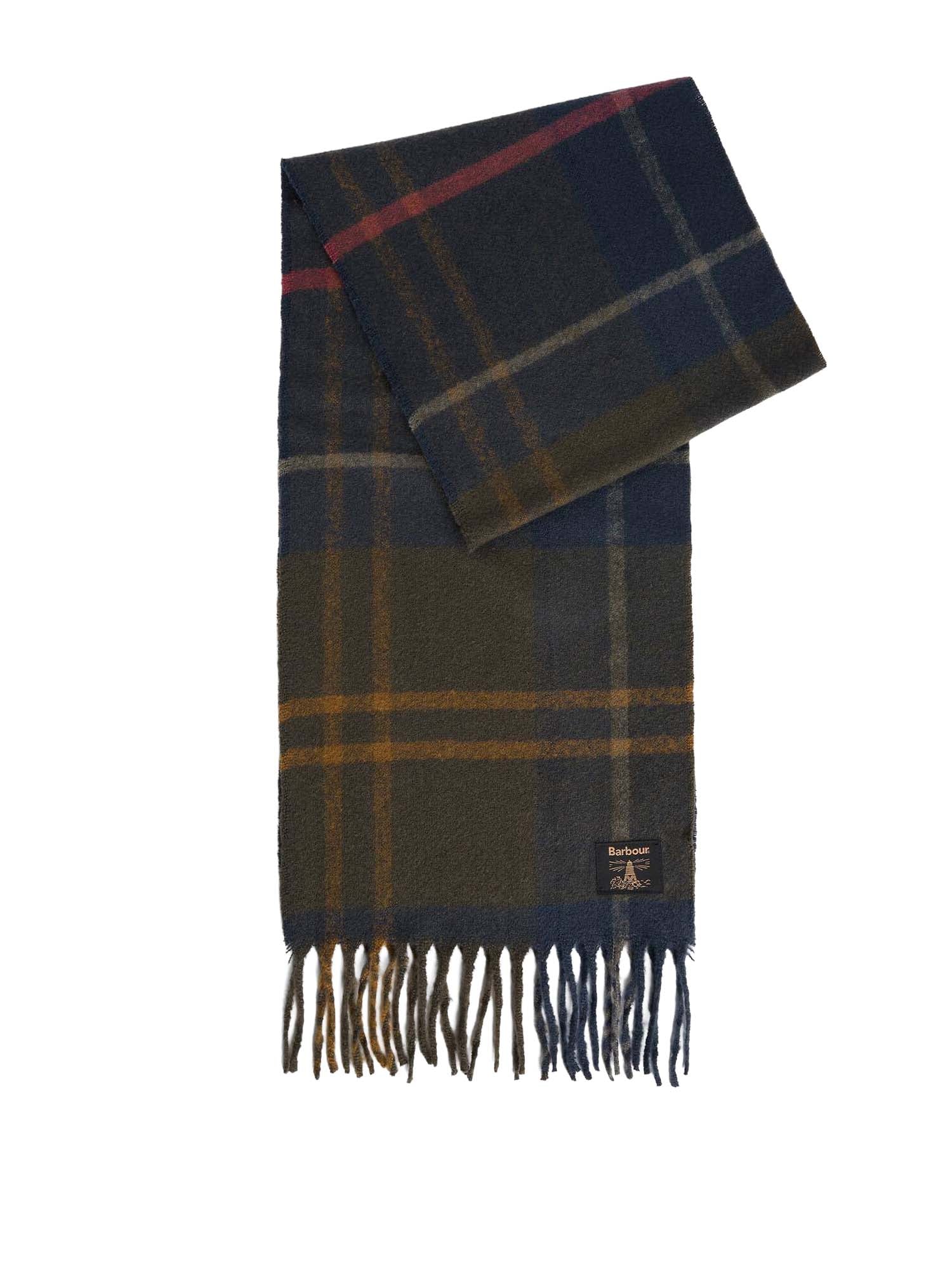 Barbour Sciarpa in tartan Yorklane Verde