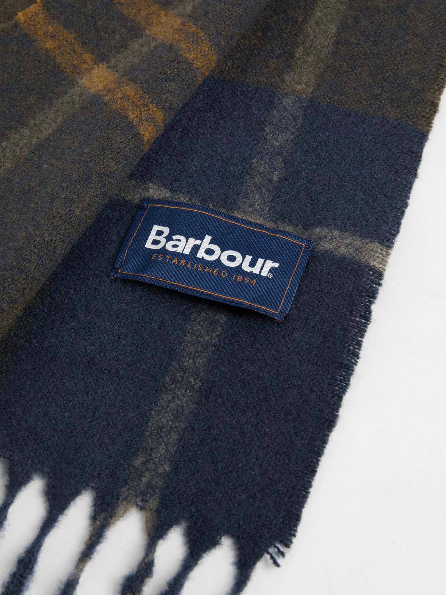 Barbour Sciarpa in tartan Yorklane Verde