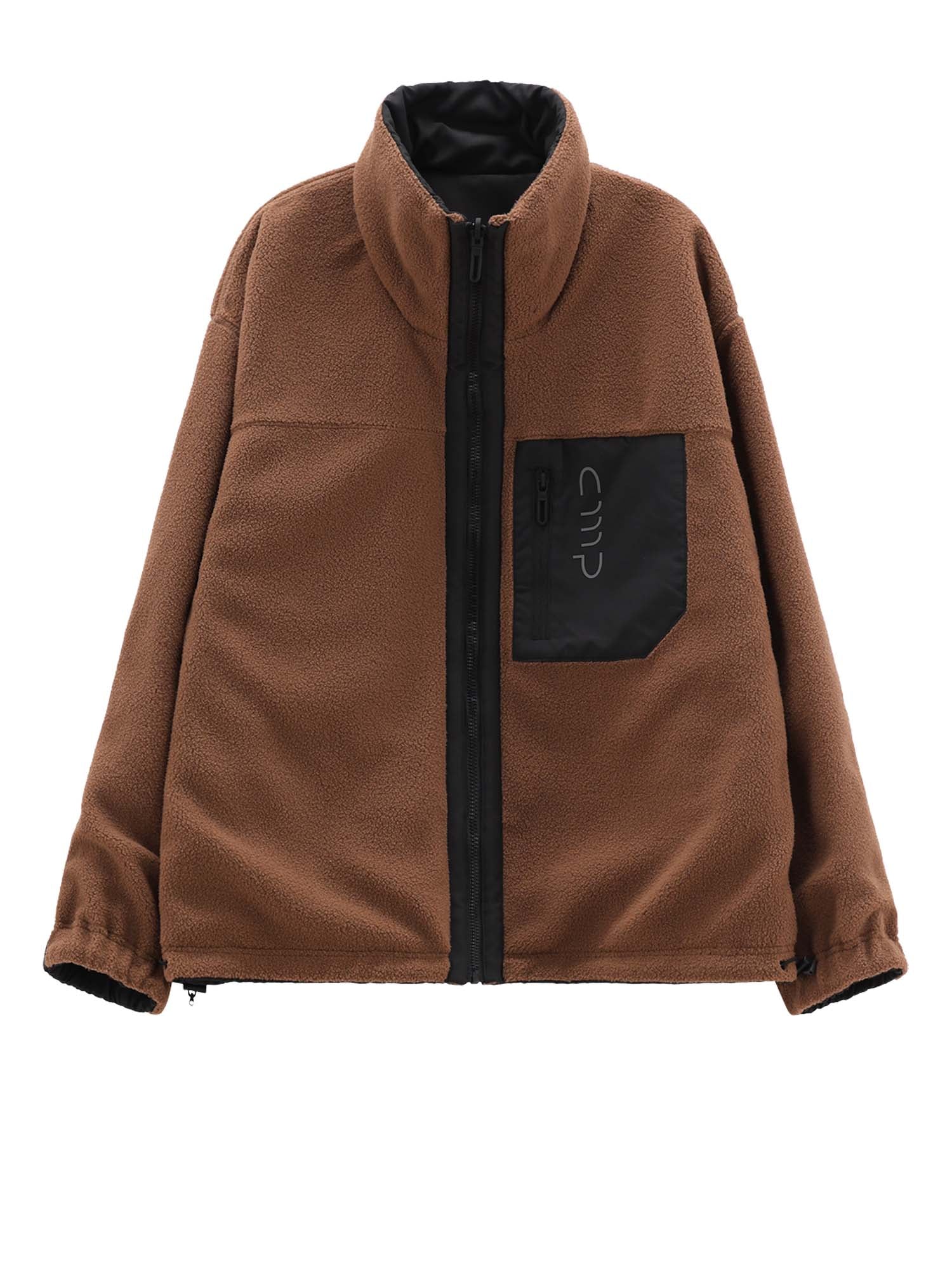 Cmp Giacca Uomo Reversibile Teddy Fur Marrone