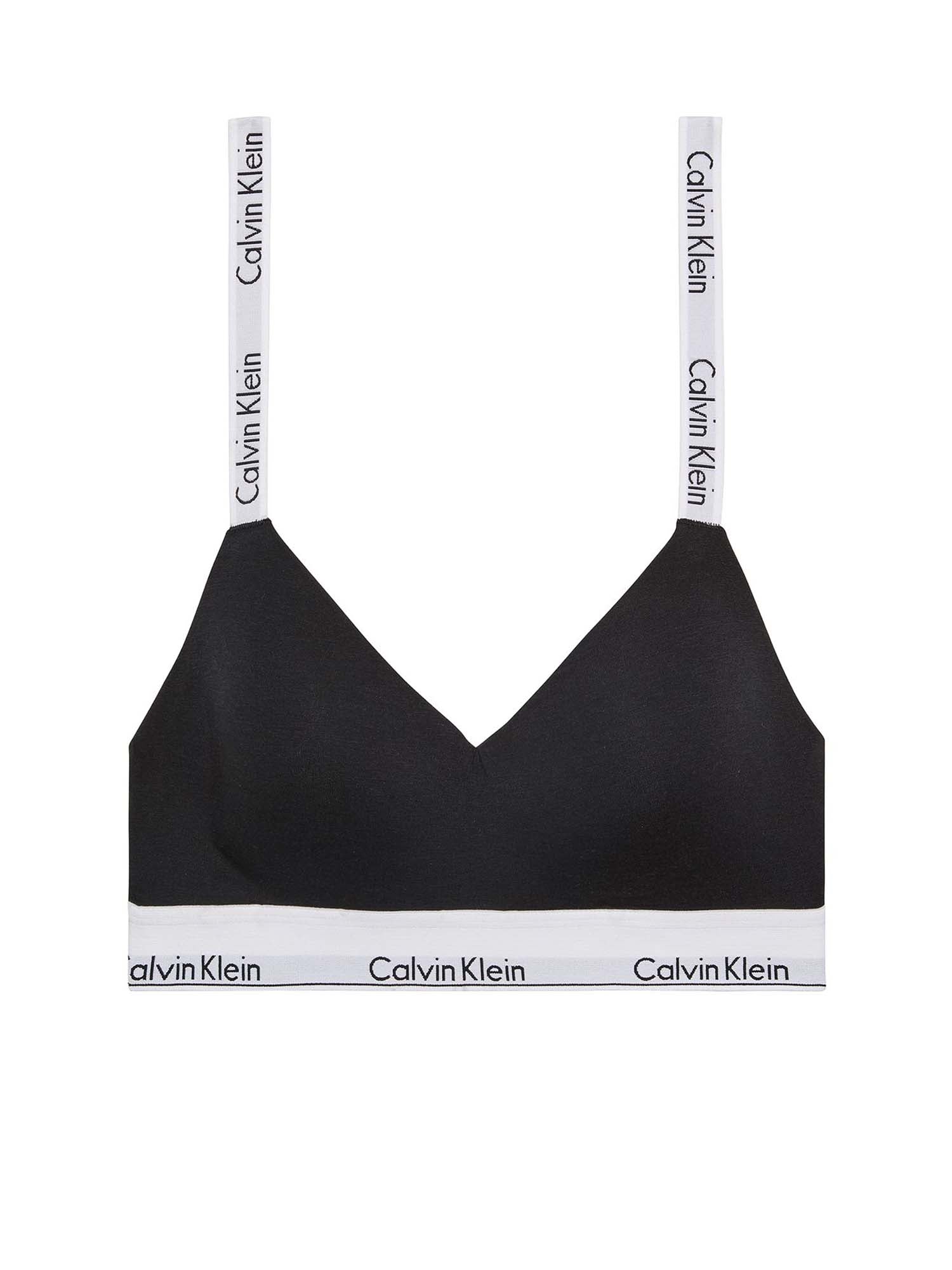 Calvin Klein Lightly Lined Bralette - Icon Cotton Modal Nero
