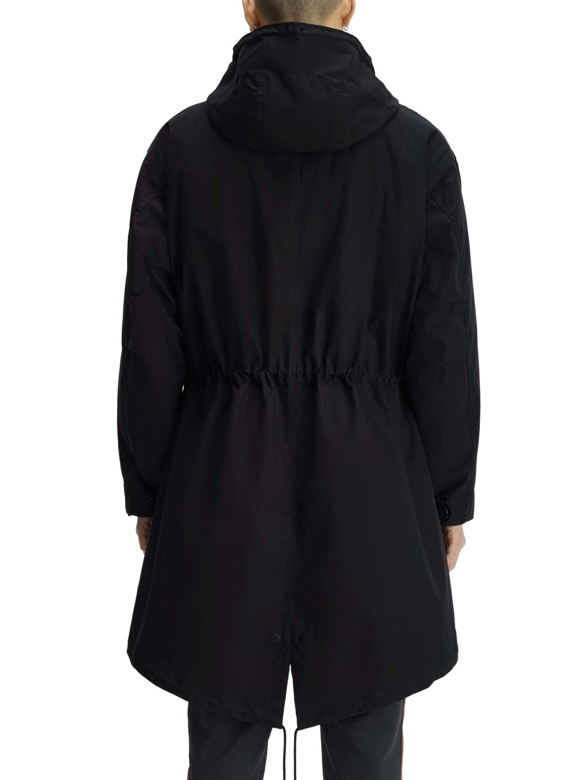 Fred Perry Parka oversize in cotone Nero