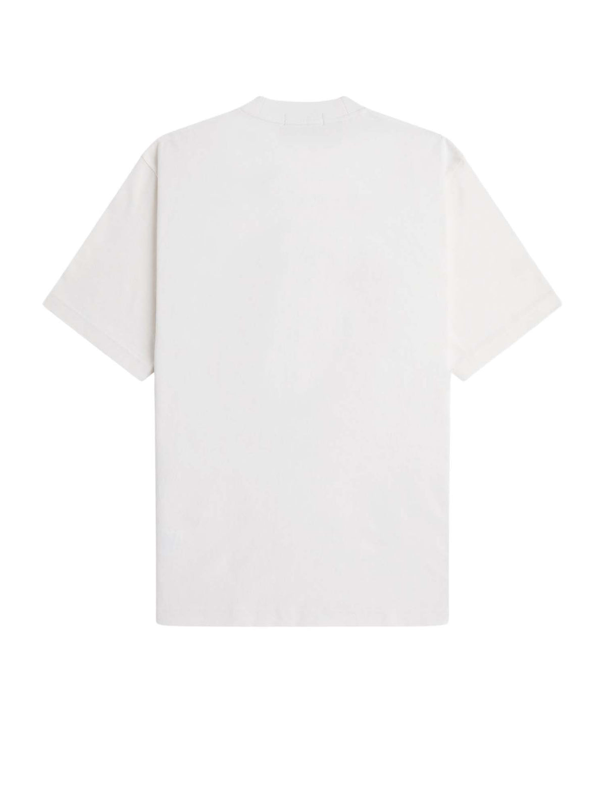 Fred Perry T-shirt con applicazione tartan Bianco