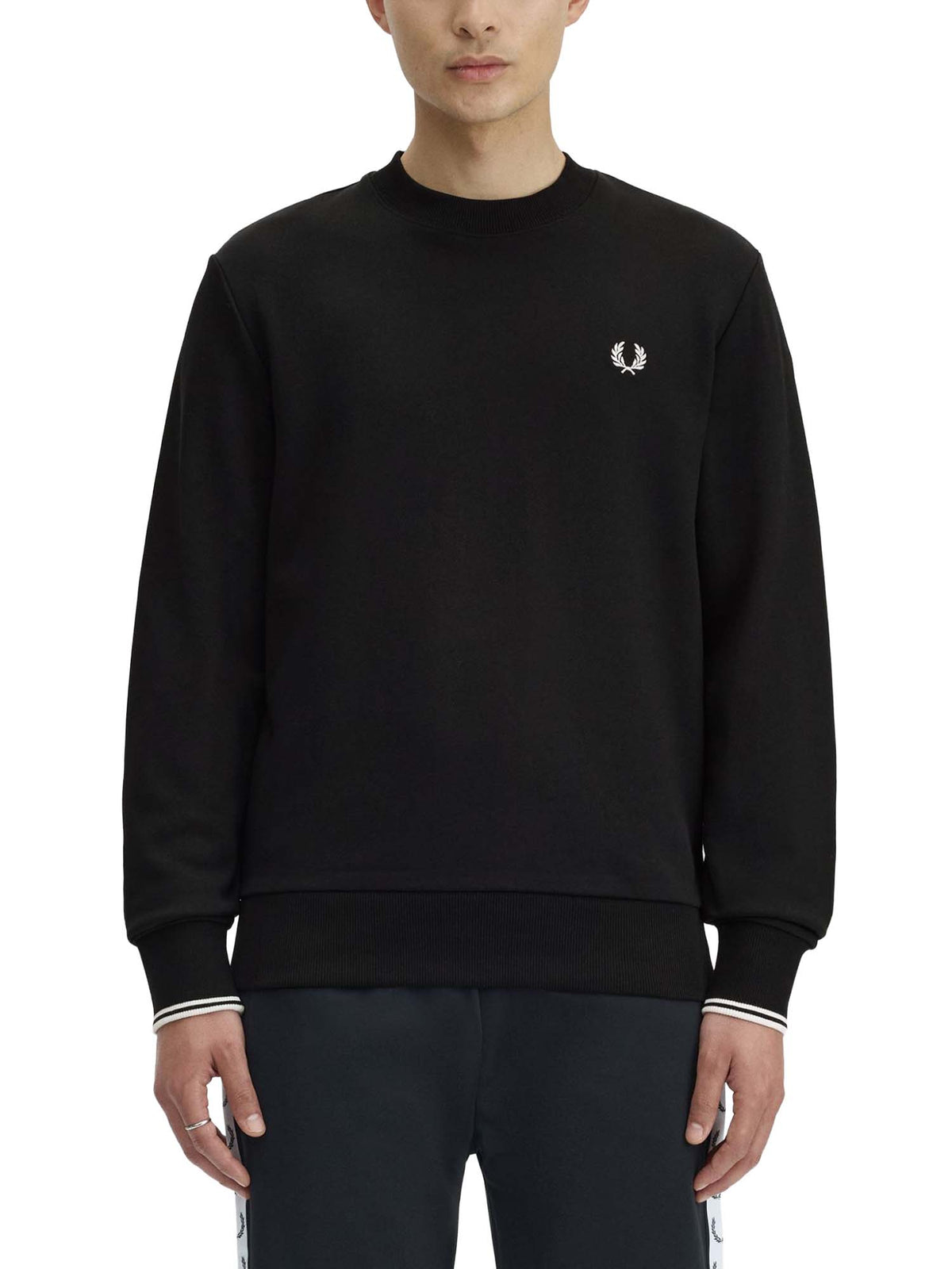 Fred Perry Felpa girocollo Nero
