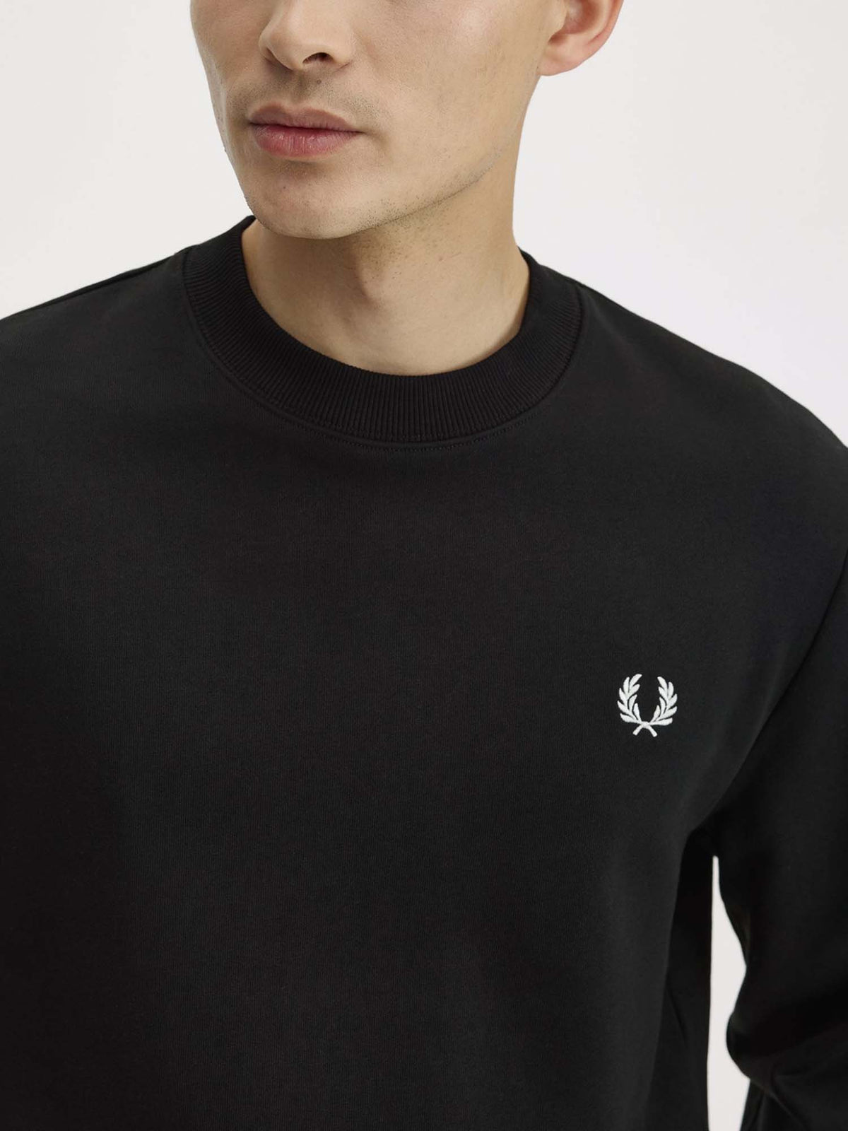 Fred Perry Felpa girocollo Nero