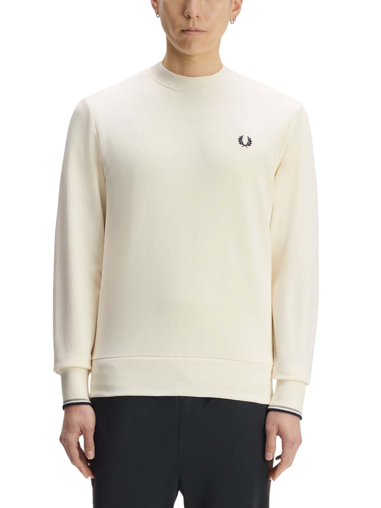Fred Perry Felpa girocollo Bianco