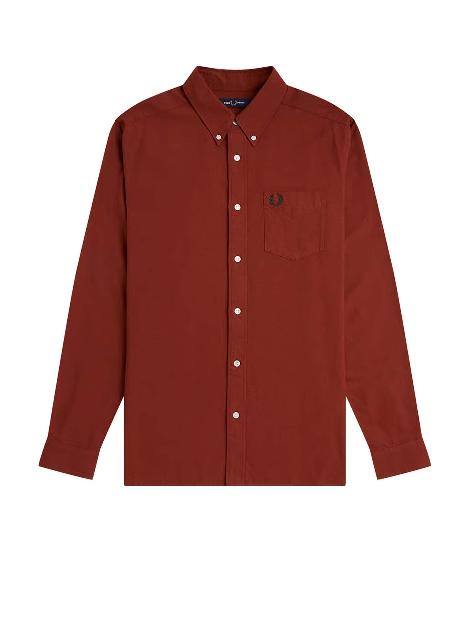 Fred Perry Camicia Oxford Bordeaux
