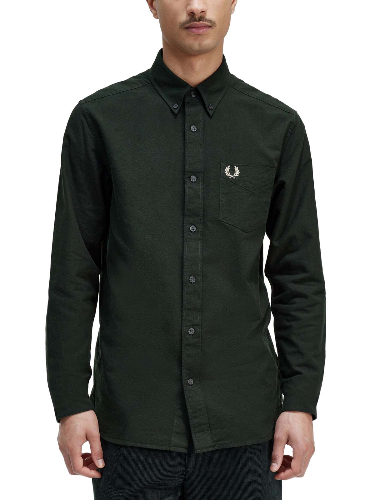 Fred Perry Camicia Oxford Verde