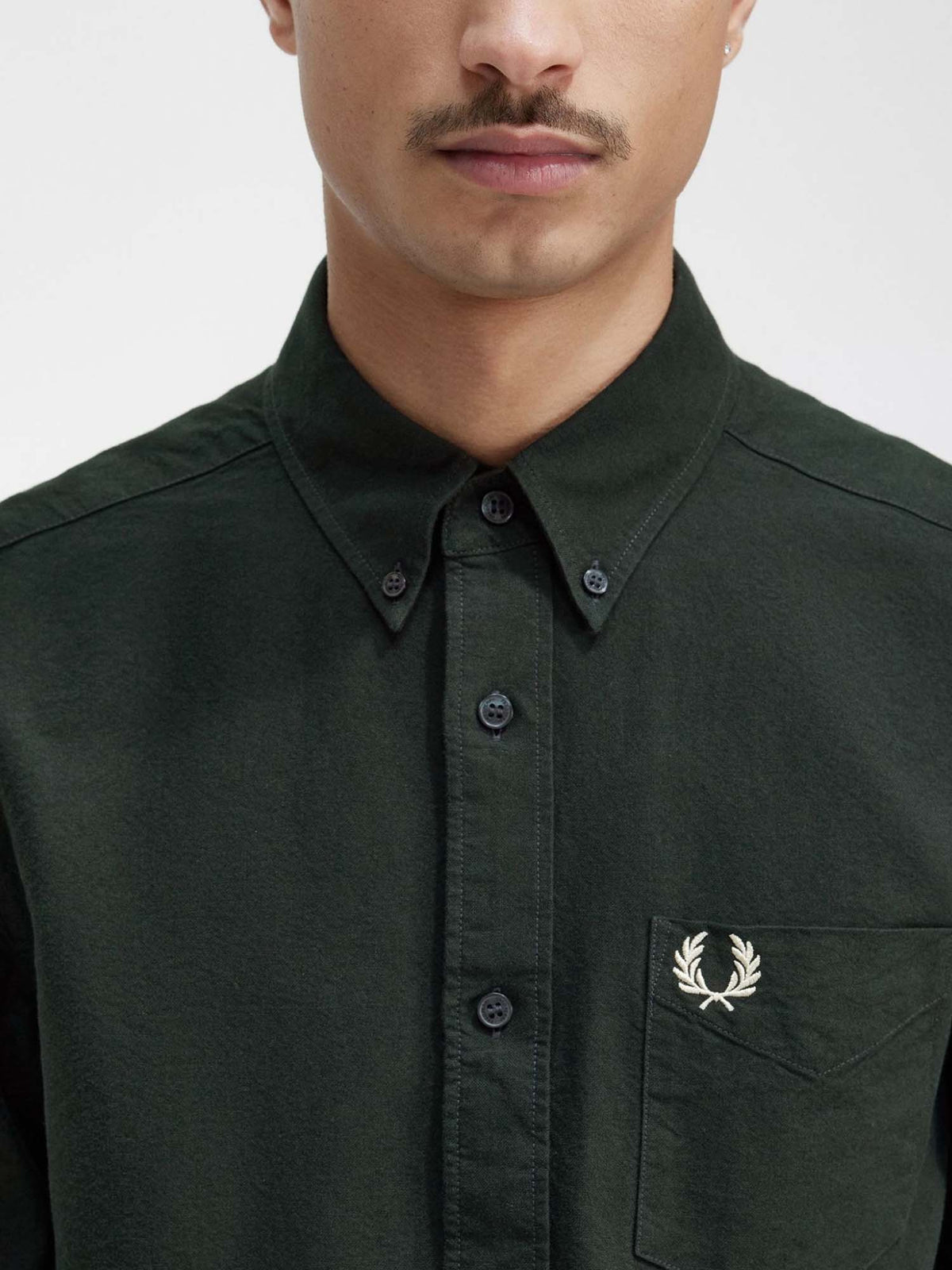 Fred Perry Camicia Oxford Verde
