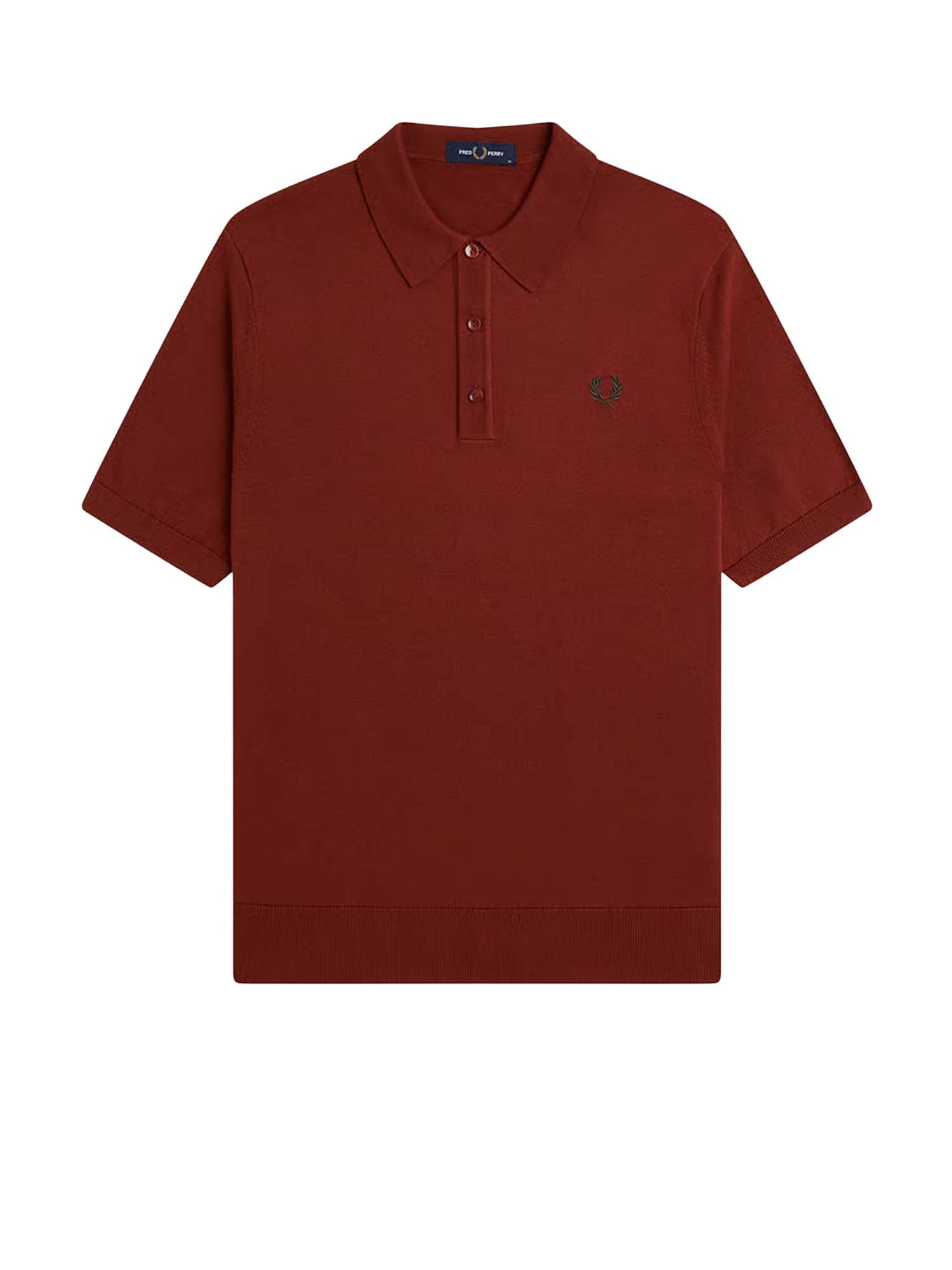 Fred Perry Polo in maglia di cotone Bordeaux