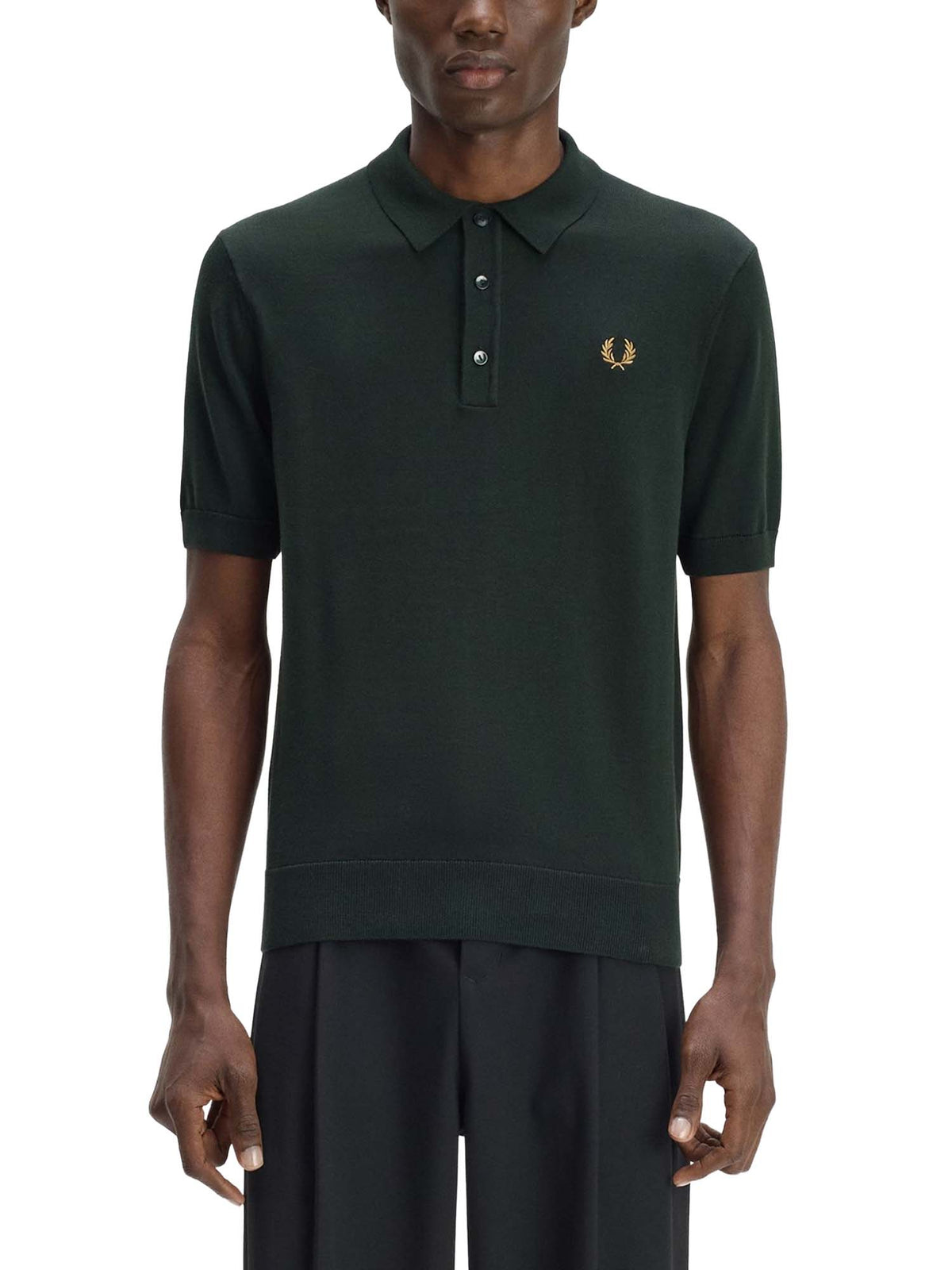Fred Perry Polo in maglia di cotone Verde