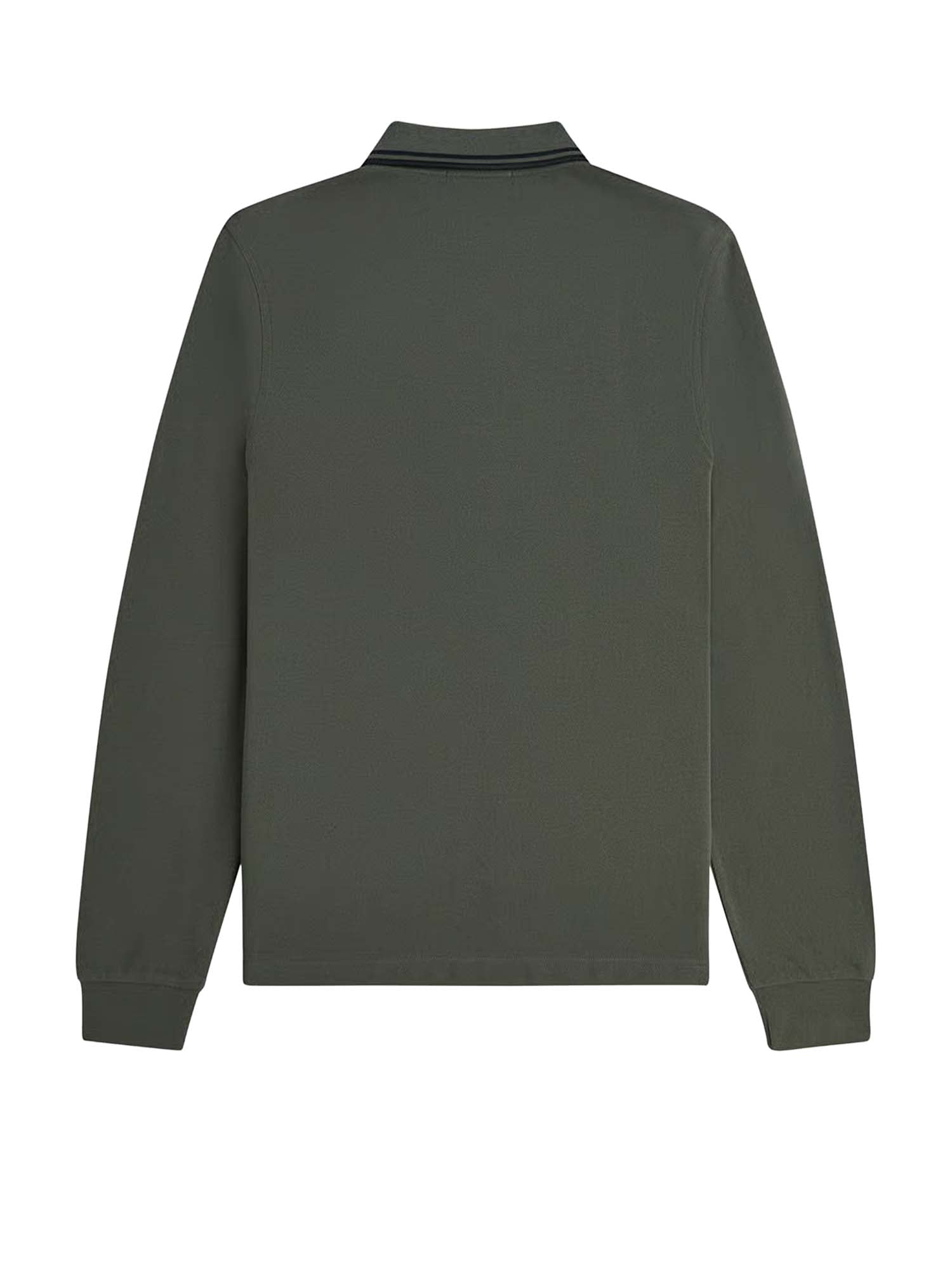Fred Perry Polo a Maniche Lunghe M3636 Verde