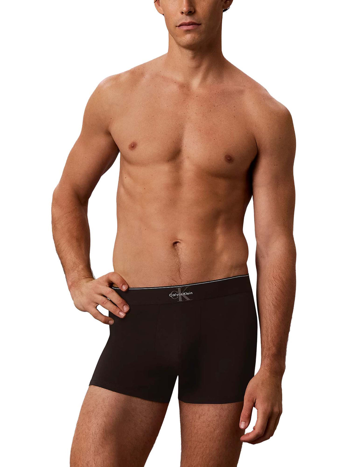 Calvin Klein Boxer corti in confezione da 3 - Icon Cotton Stretch Graphic Nero