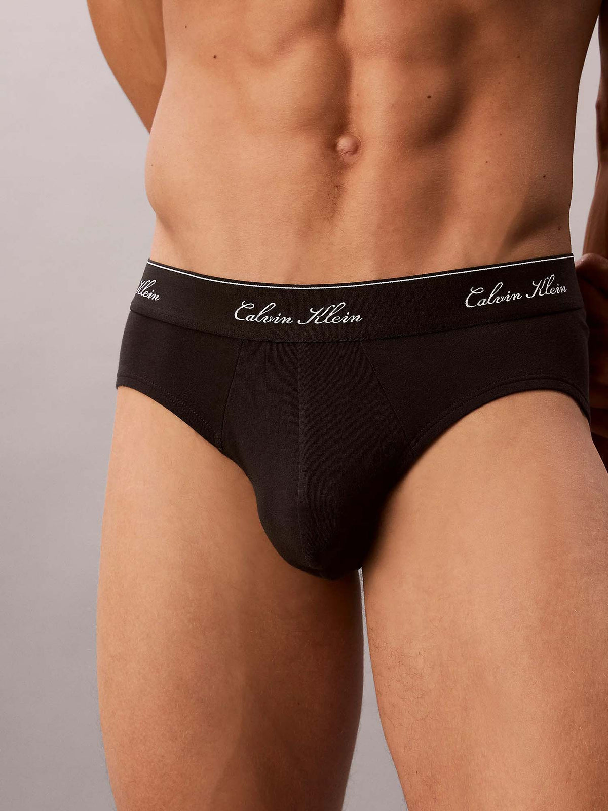 Calvin Klein Slip in confezione da 3 - Icon Cotton Nero