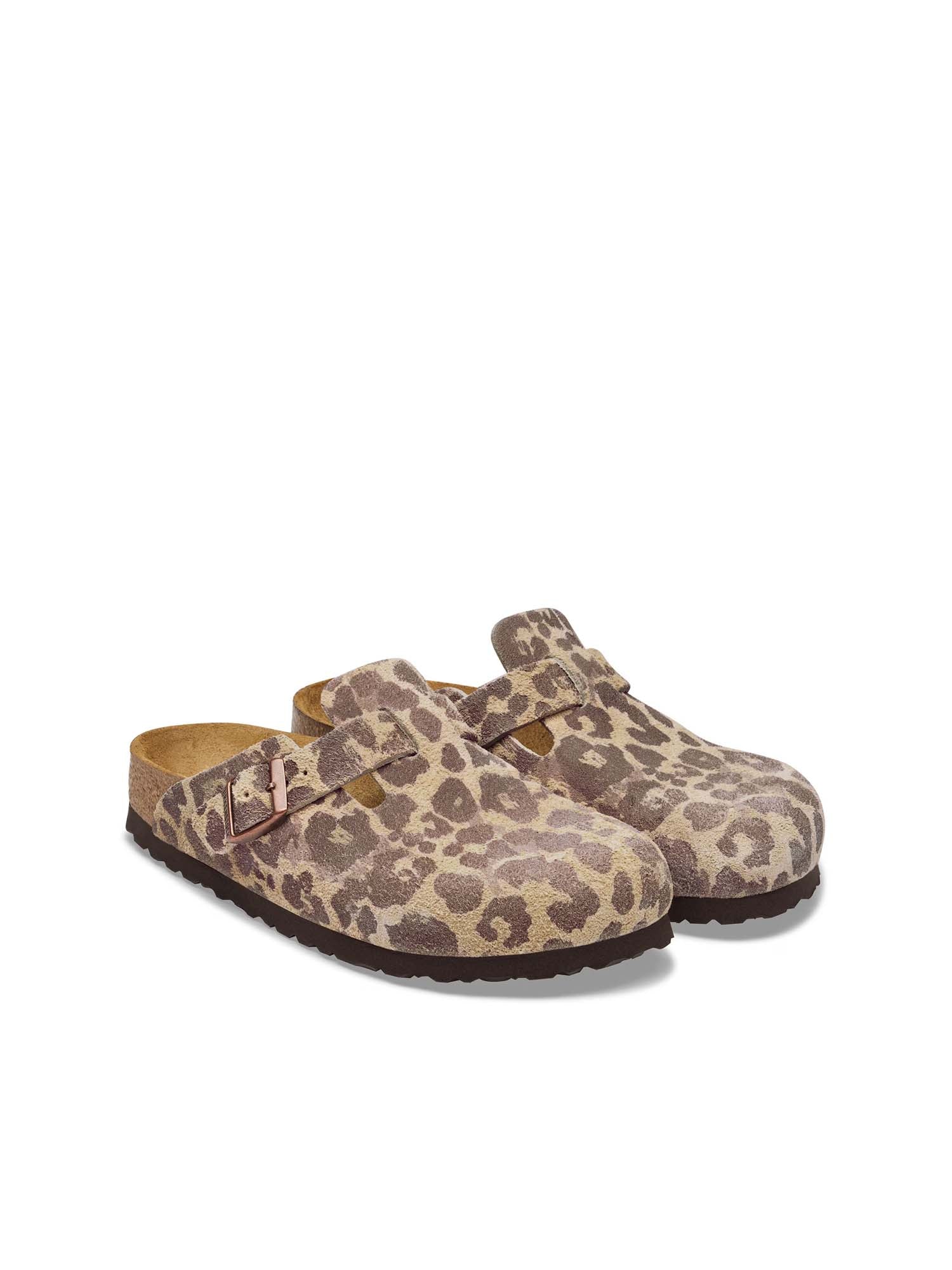Birkenstock Boston (Pelle scamosciata) Animalier