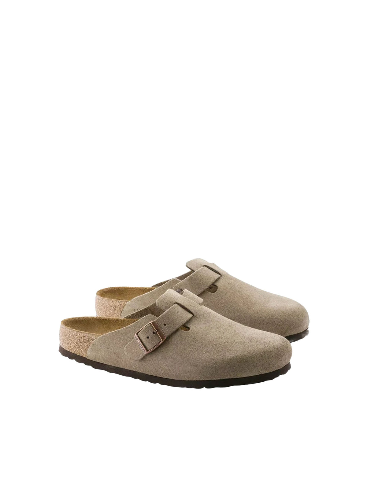 Birkenstock Boston Suede Leather (Pelle scamosciata) Marrone