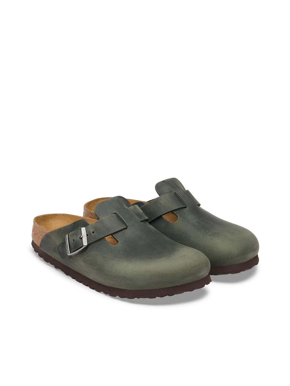 Birkenstock Boston (Pelle oliata) Verde